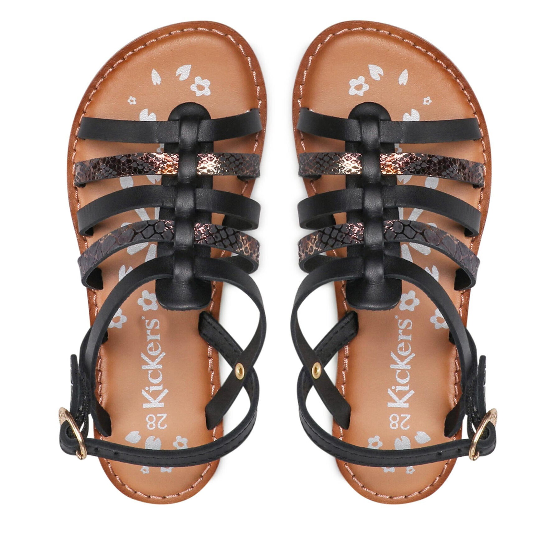 Kickers Сандали Dixon 695577-30 S Черен - Pepit.bg