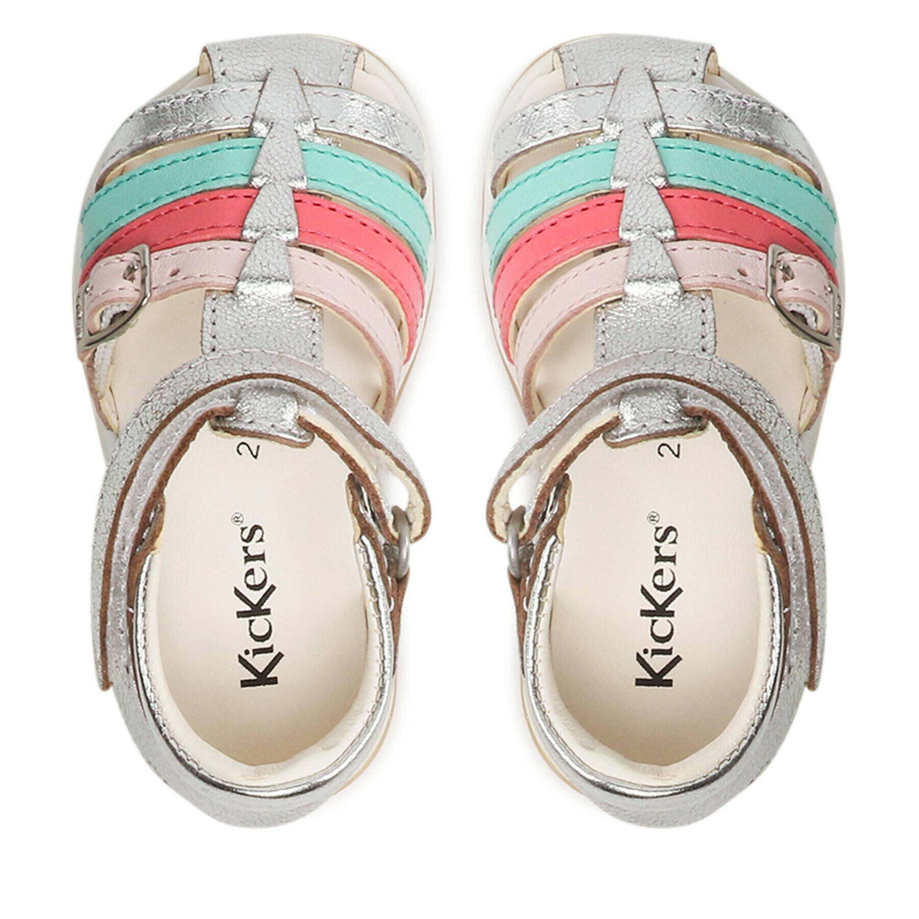 Kickers Сандали Gyana 894671-10 M Сребрист - Pepit.bg