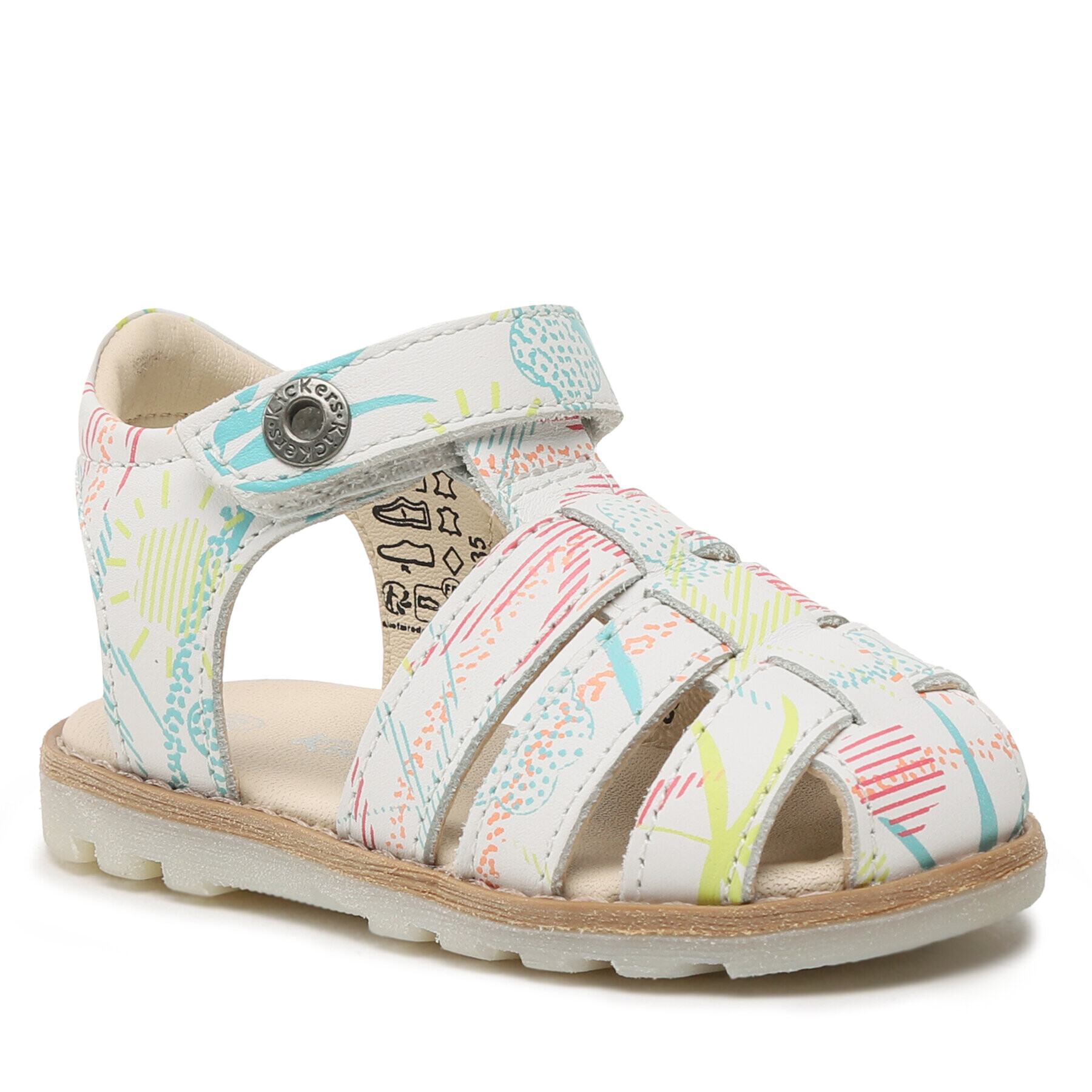 Kickers Сандали Nonosti 895196-10 M Бял - Pepit.bg