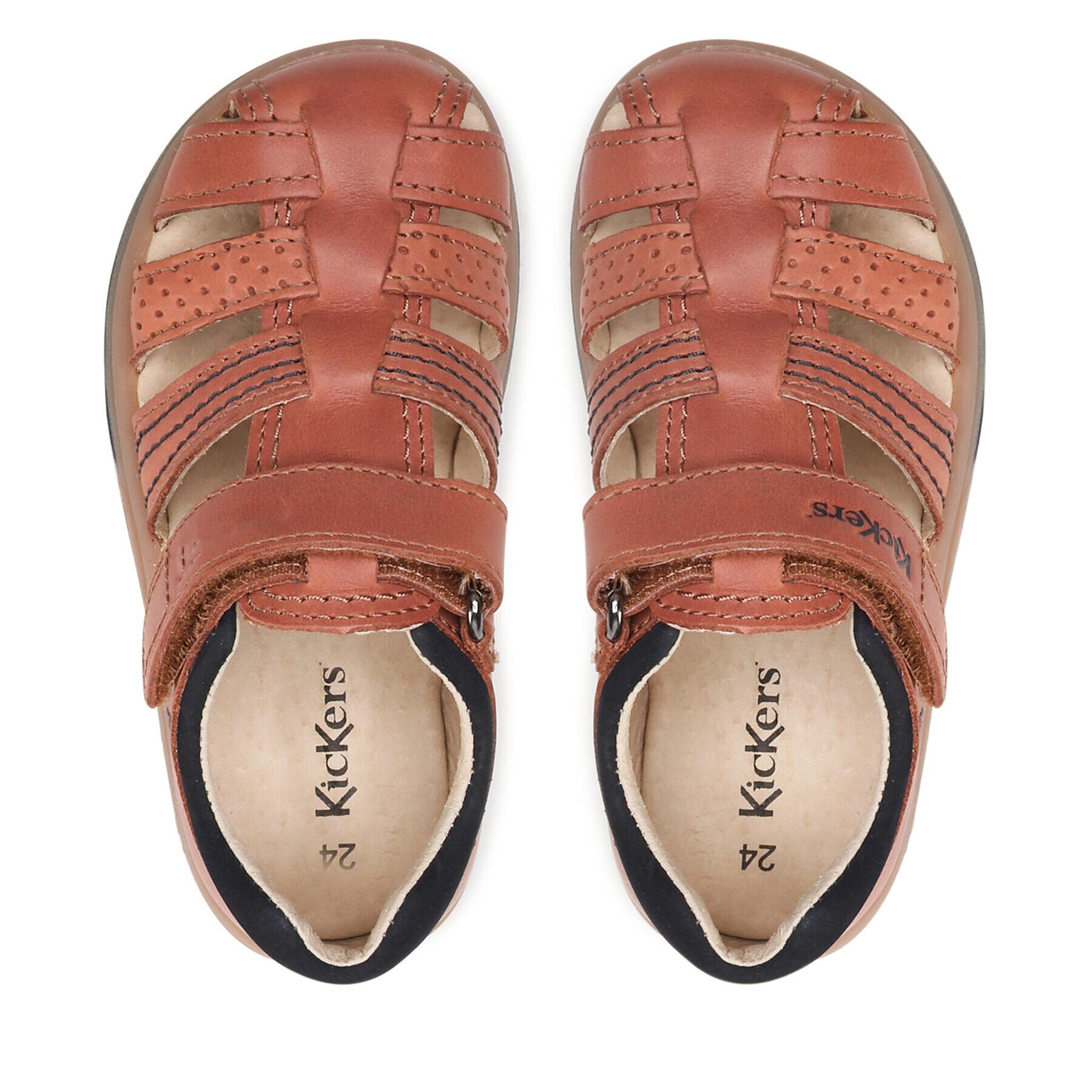 Kickers Сандали Platiback 544884-10 Кафяв - Pepit.bg