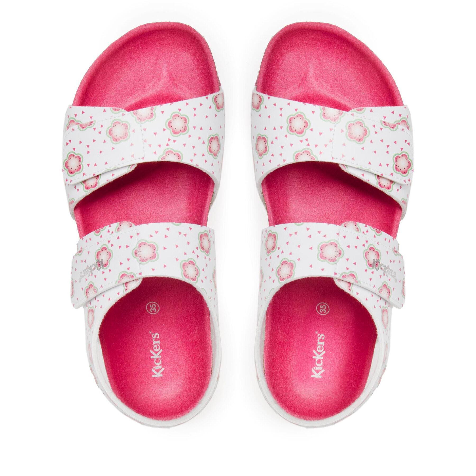Kickers Сандали Summerkro 895450-30 S Бял - Pepit.bg