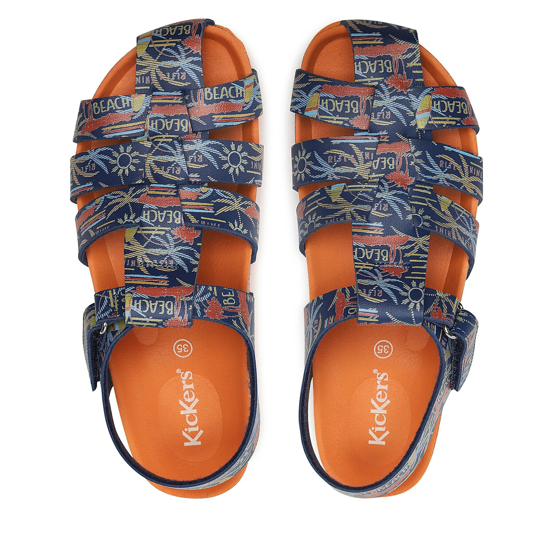 Kickers Сандали Summertan 860999-30 S Тъмносин - Pepit.bg