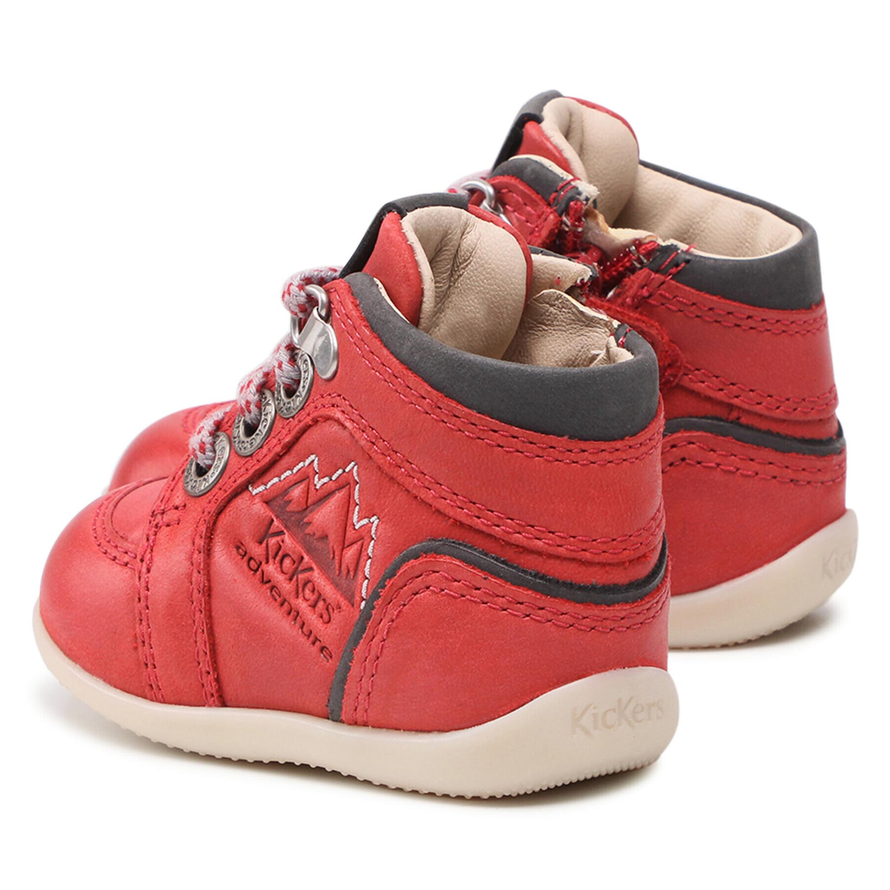 Kickers Зимни обувки Bins Mountain 878601-10 M Червен - Pepit.bg