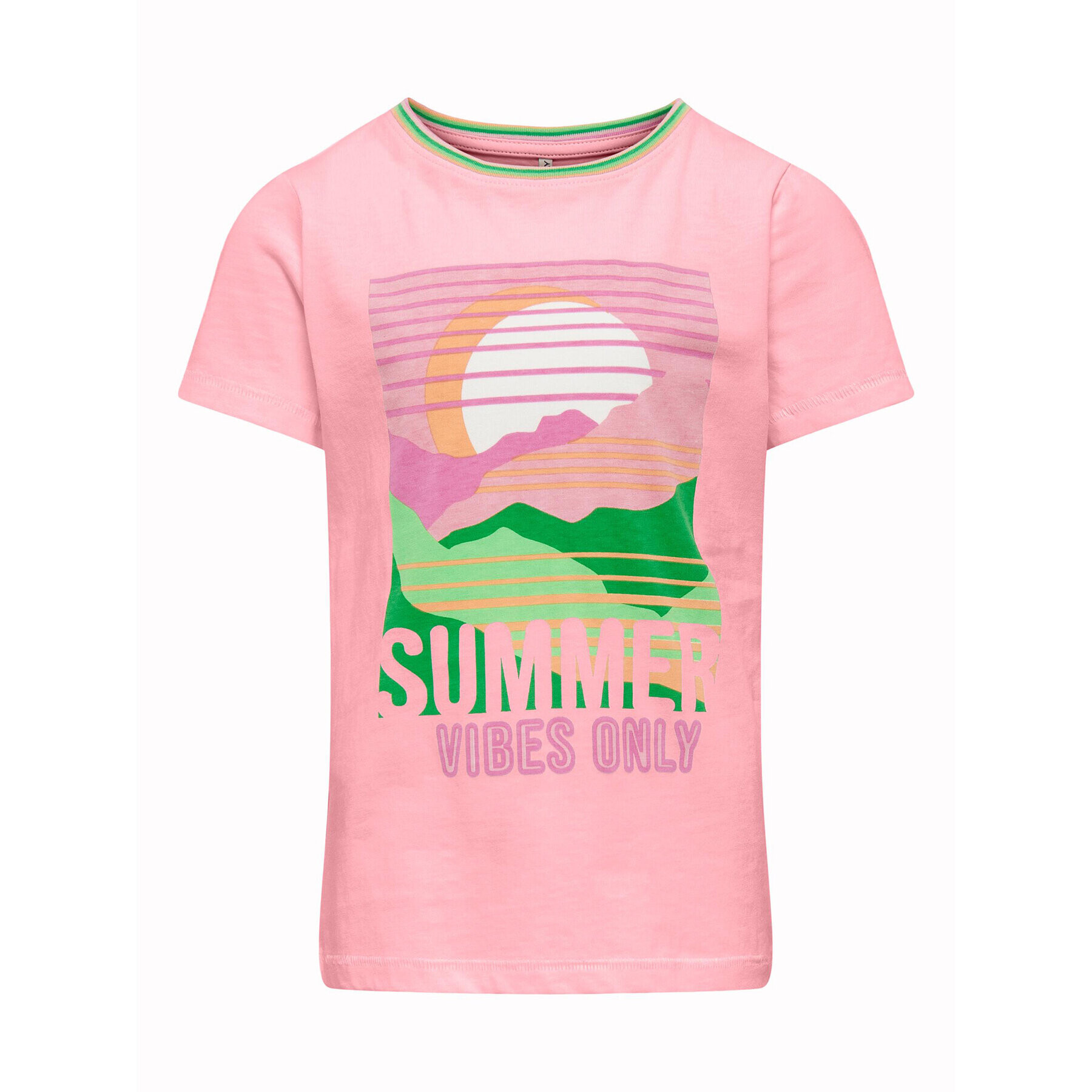 Kids ONLY Тишърт 15292340 Розов Slim Fit - Pepit.bg