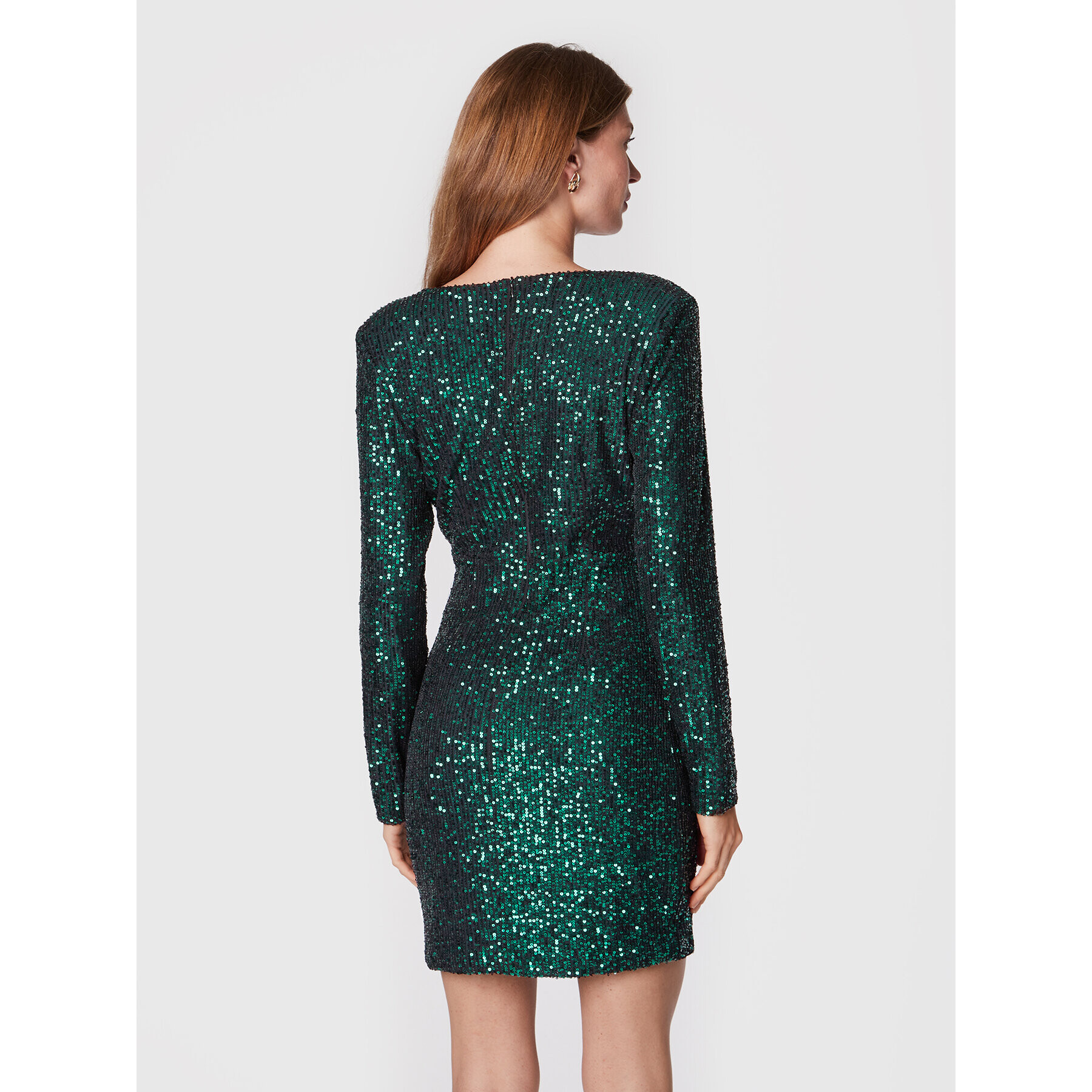 Kontatto Коктейлна рокля B4512 Зелен Slim Fit - Pepit.bg