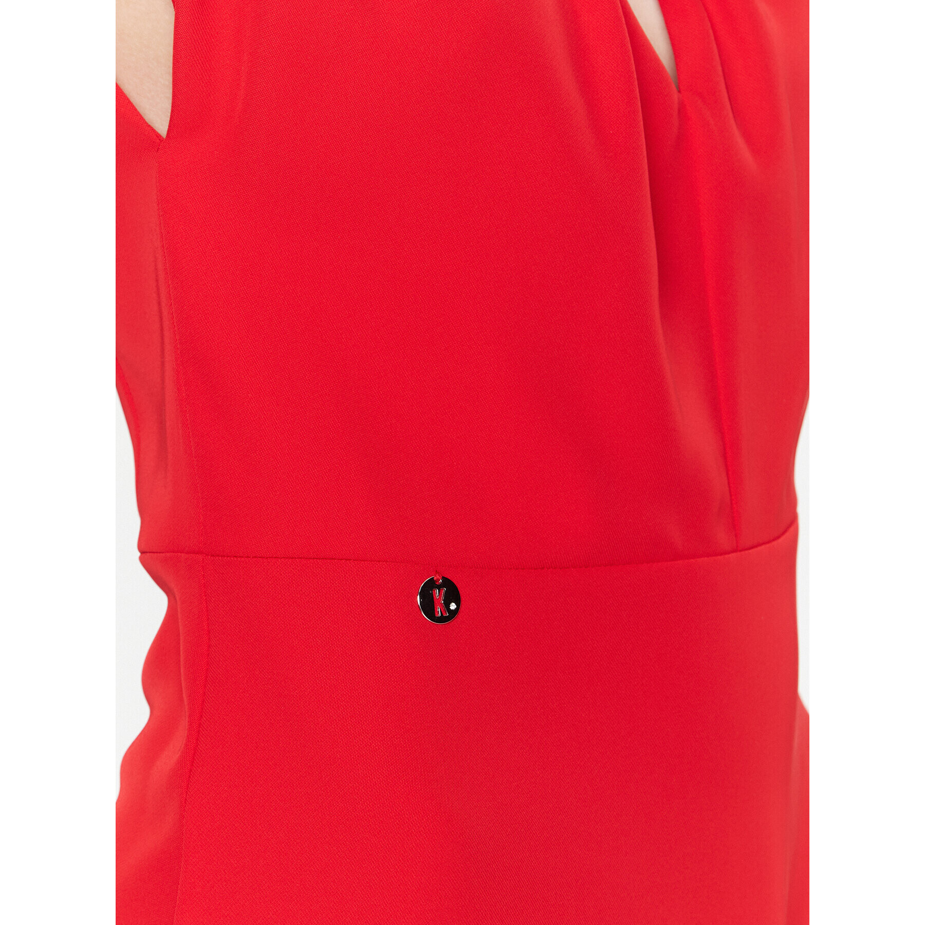 Kontatto Коктейлна рокля NO1006 Червен Slim Fit - Pepit.bg