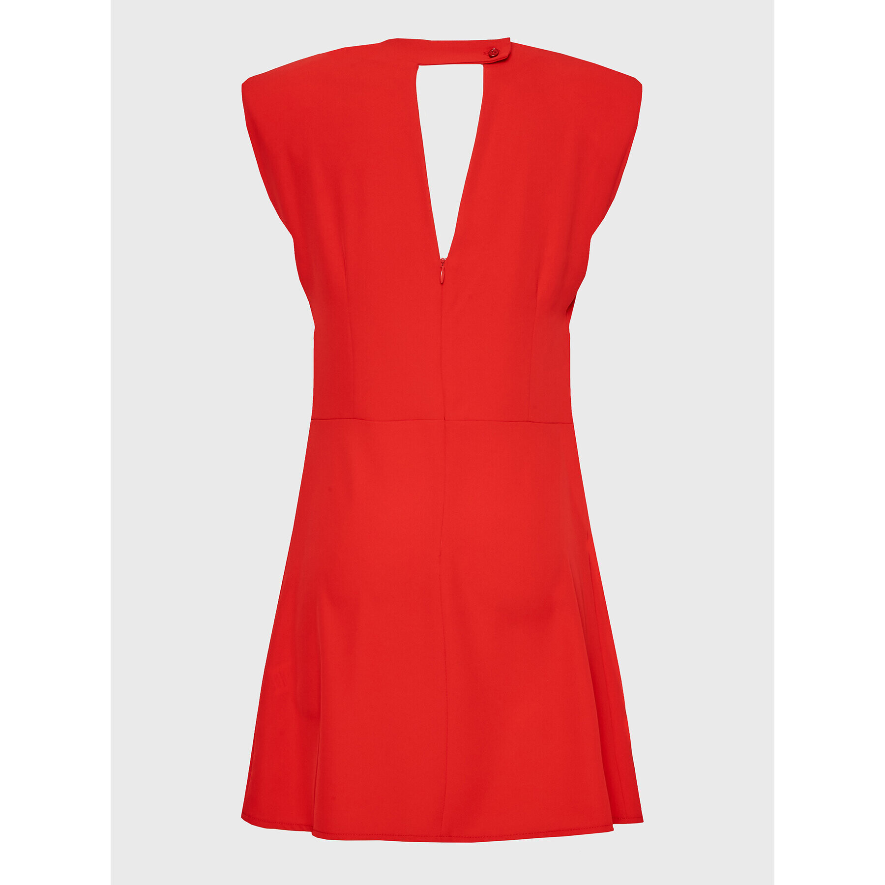 Kontatto Коктейлна рокля NO1006 Червен Slim Fit - Pepit.bg