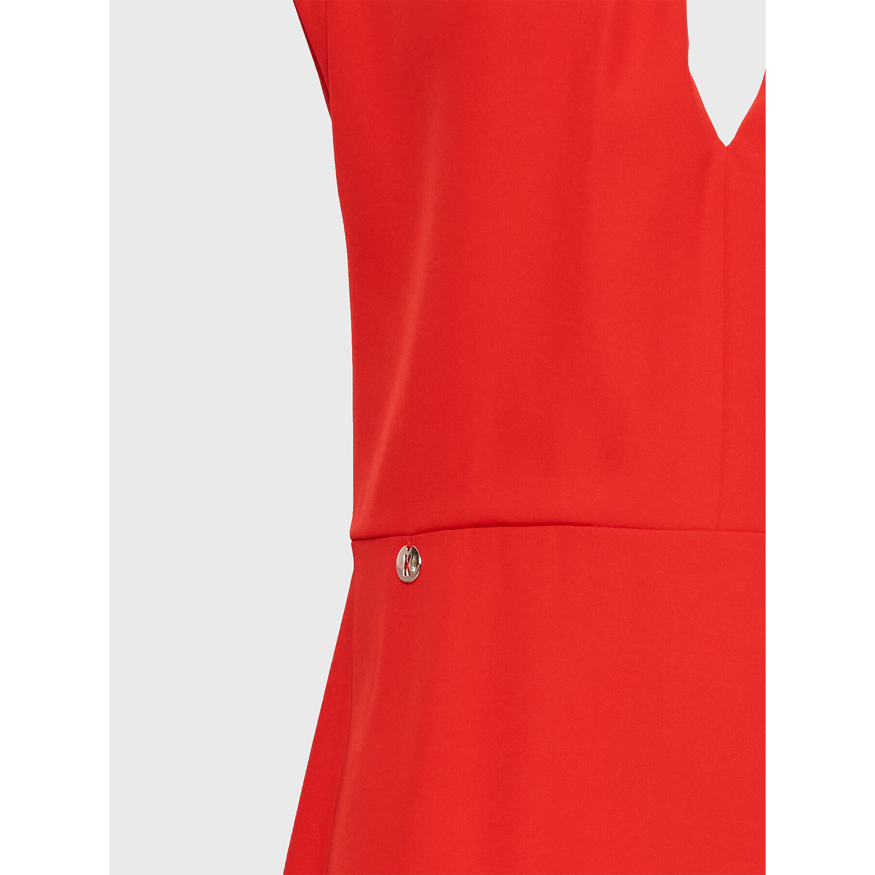 Kontatto Коктейлна рокля NO1006 Червен Slim Fit - Pepit.bg