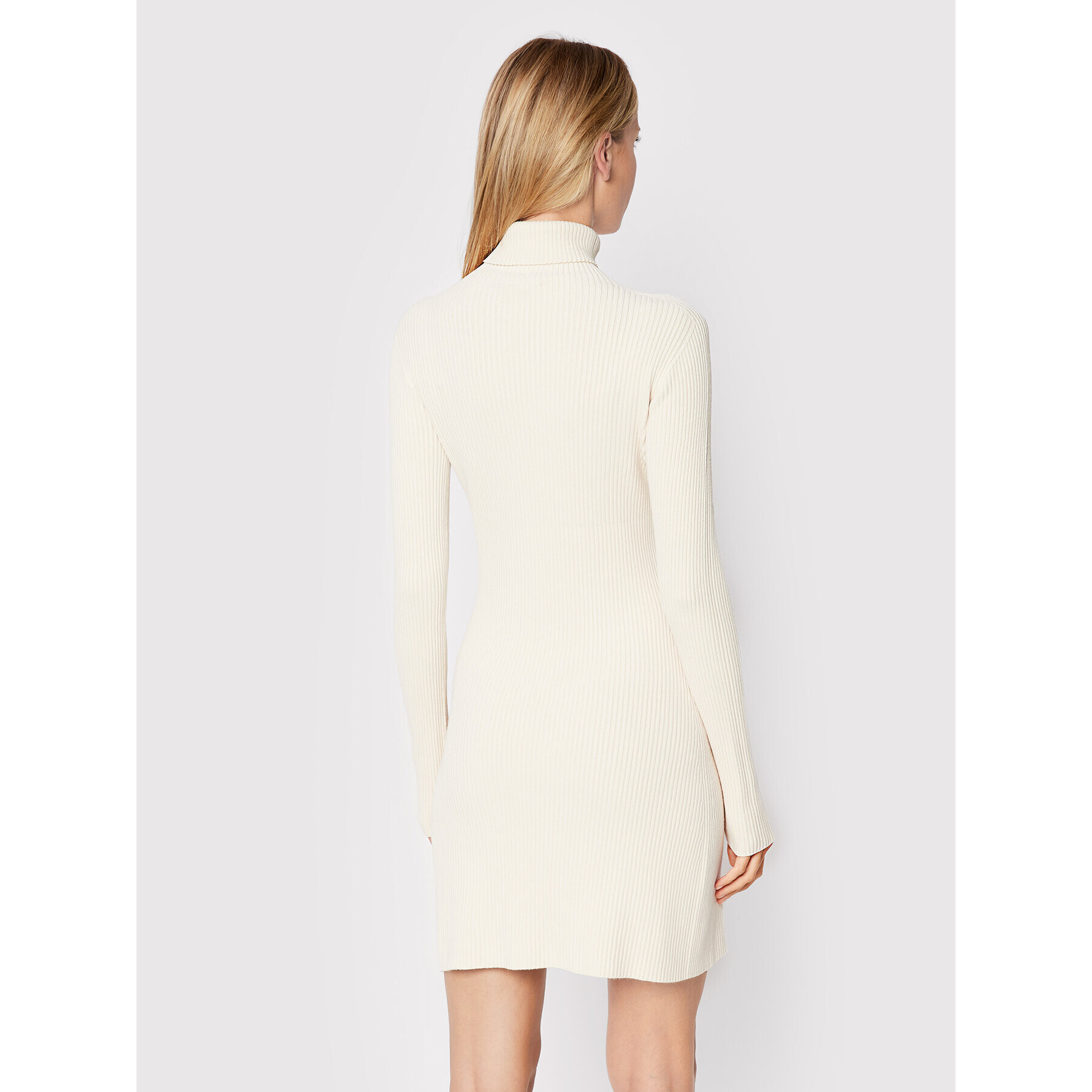 Kontatto Плетена рокля 3M7616 Бежов Slim Fit - Pepit.bg