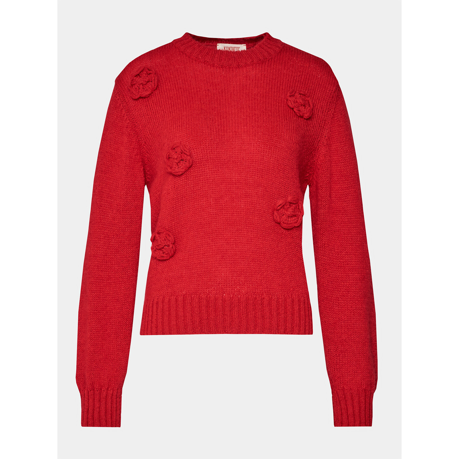 Kontatto Пуловер 3M1234 Червен Regular Fit - Pepit.bg