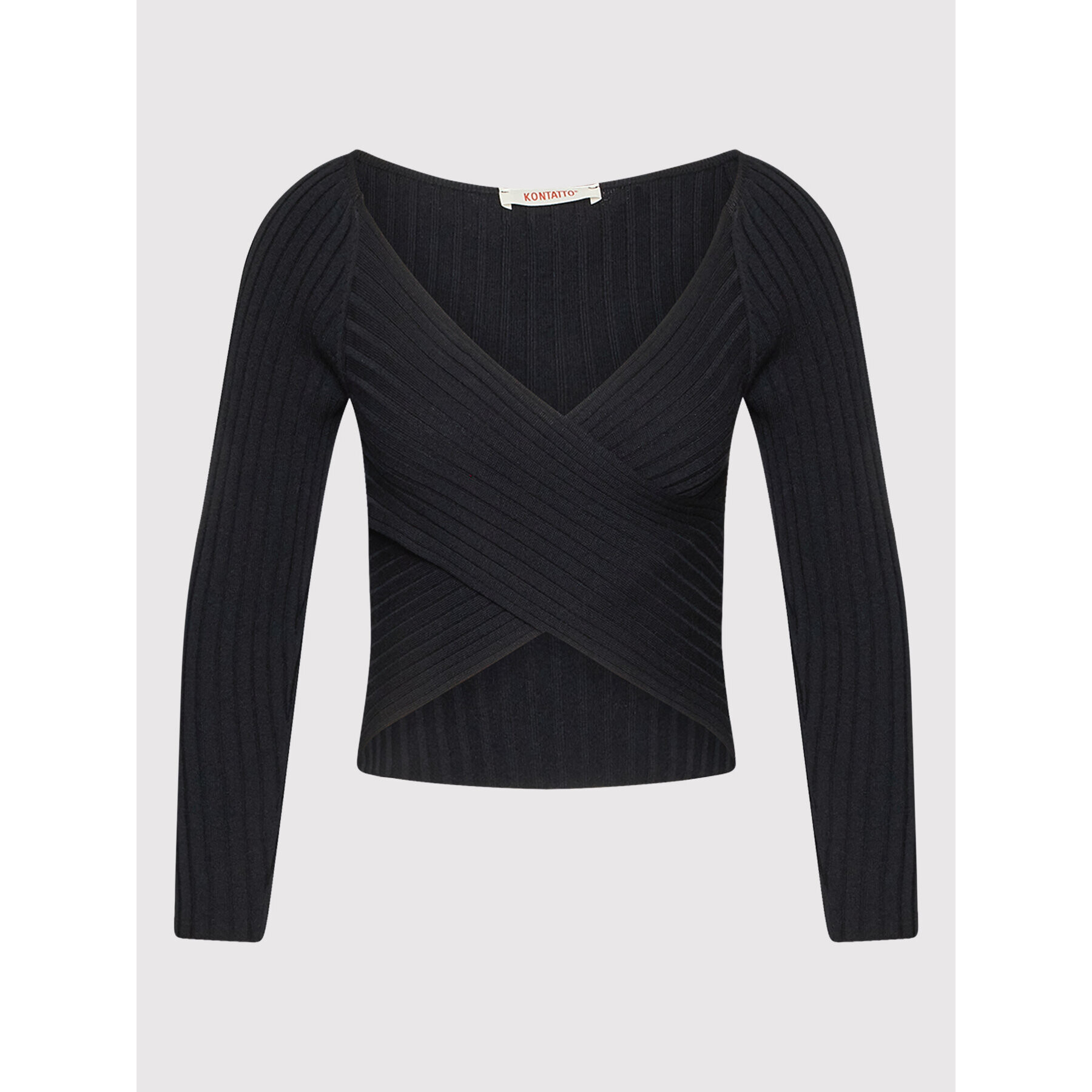 Kontatto Пуловер 3M7439 Черен Slim Fit - Pepit.bg
