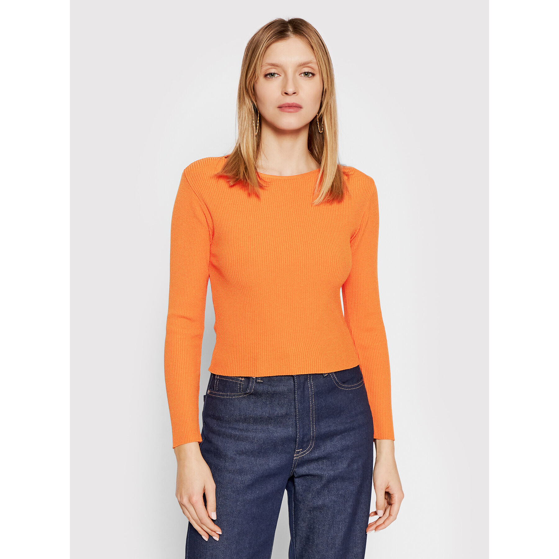 Kontatto Пуловер 3M7440 Оранжев Slim Fit - Pepit.bg