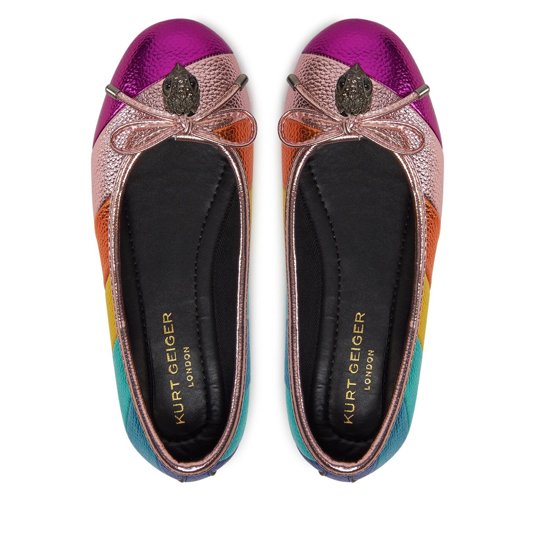 Kurt Geiger Балеринки Mini Eagle Ballerina 129769109 Цветен - Pepit.bg