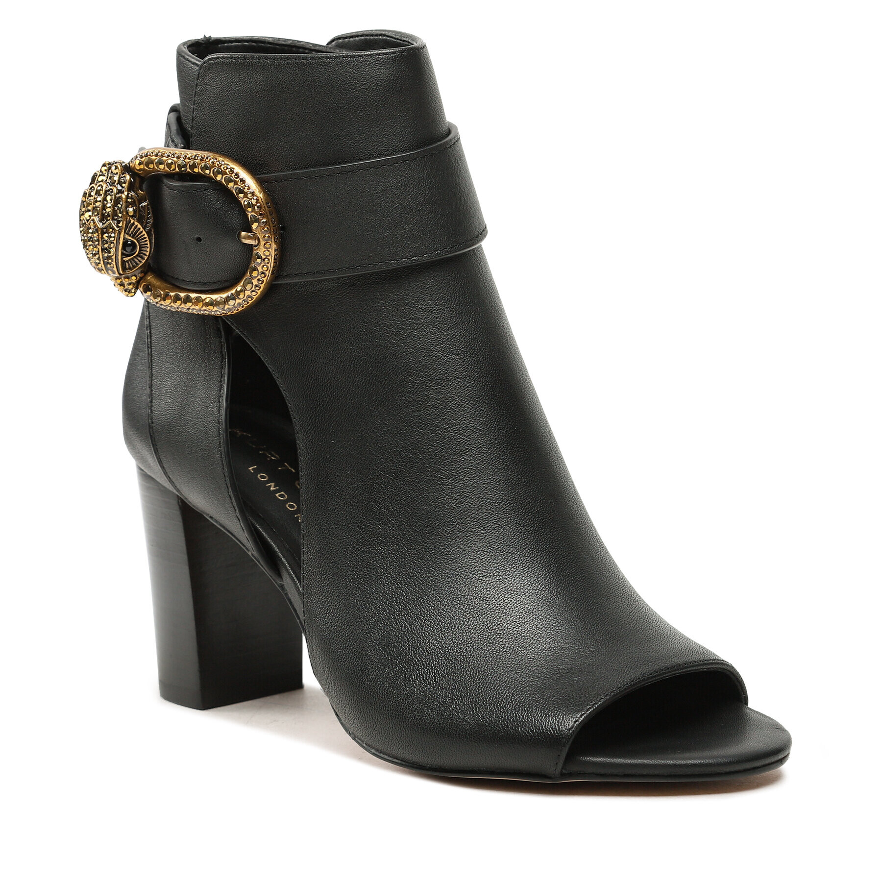 Kurt Geiger Боти 225-Mayfair Peep Toe Boot 9989300109 Черен - Pepit.bg