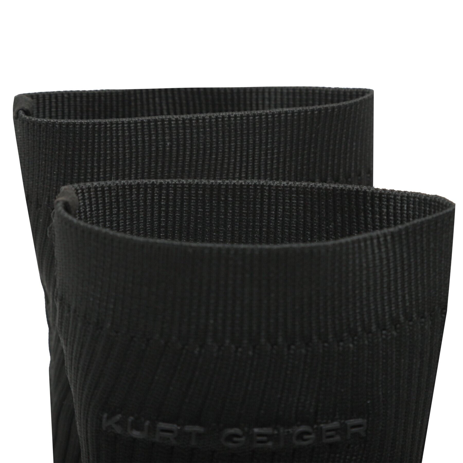 Kurt Geiger Боти London Knit Sock 9106601609 Черен - Pepit.bg