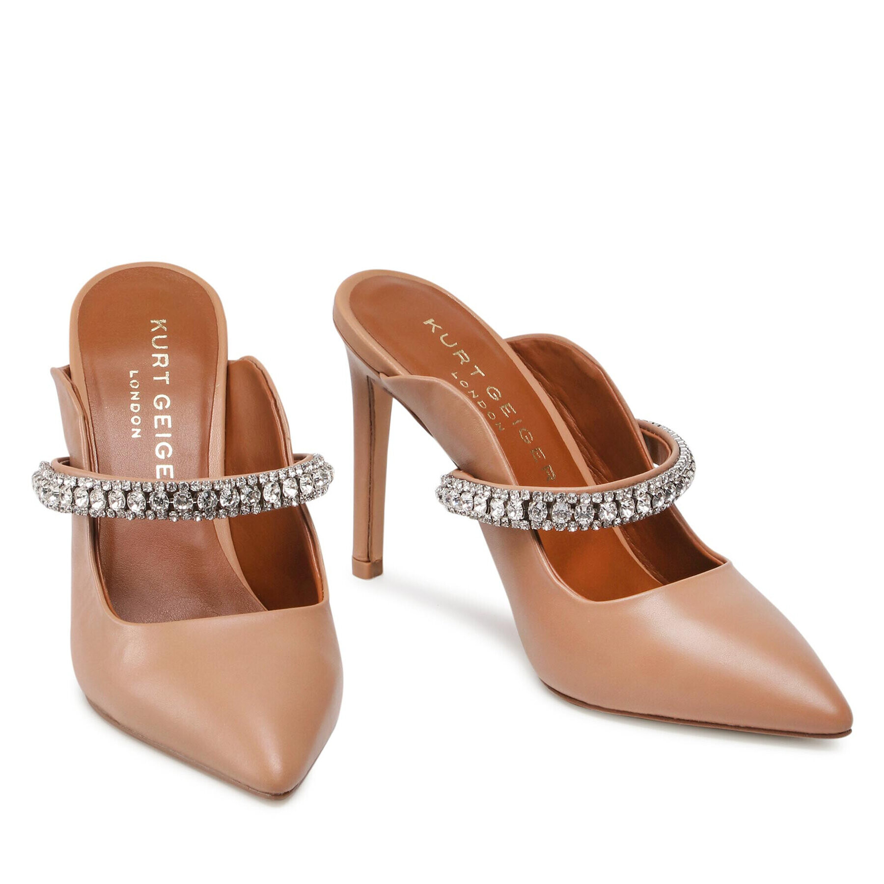 Kurt Geiger Чехли Duke 3202348109 Кафяв - Pepit.bg