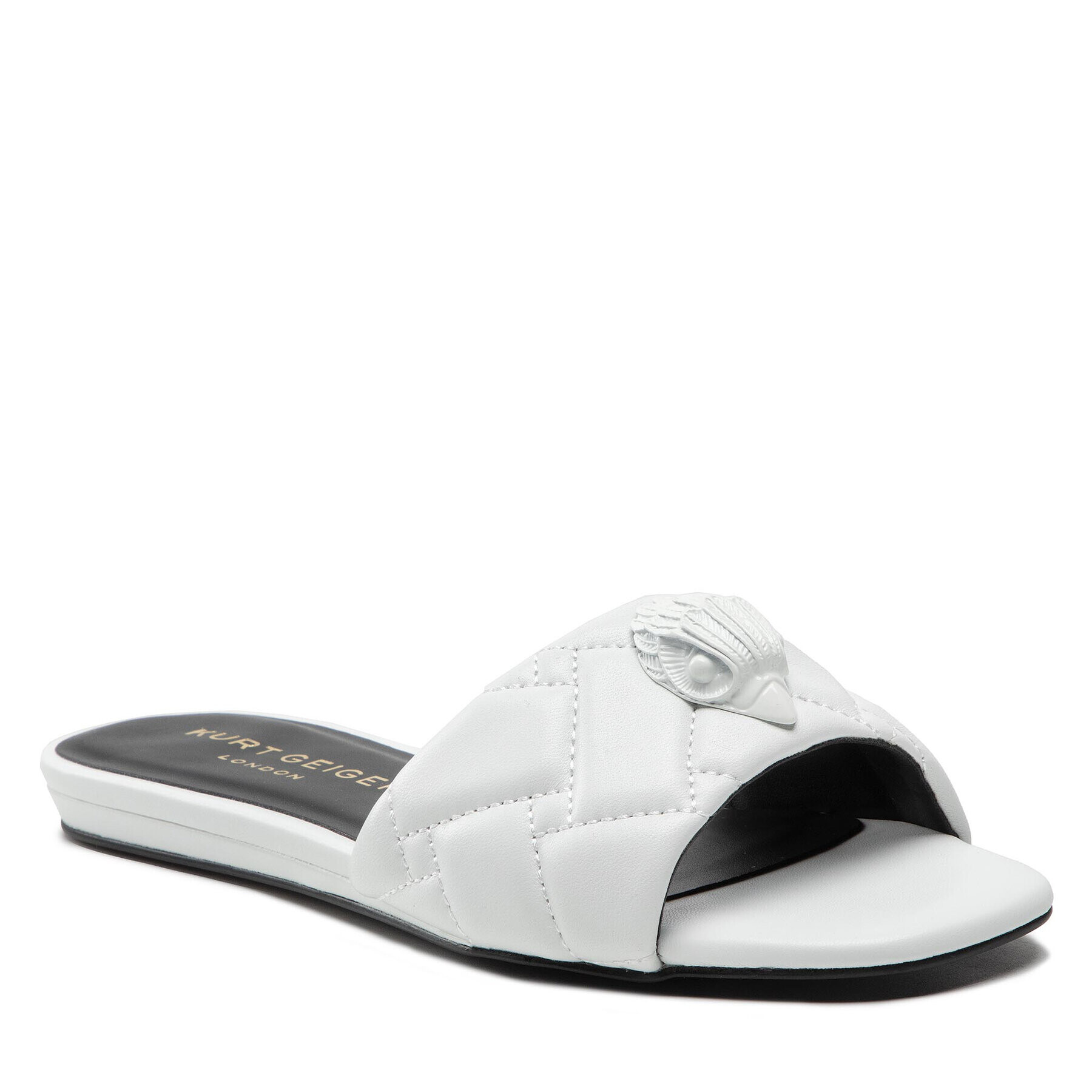 Kurt Geiger Чехли Kensington Flat Sandal 8496110109 Бял - Pepit.bg