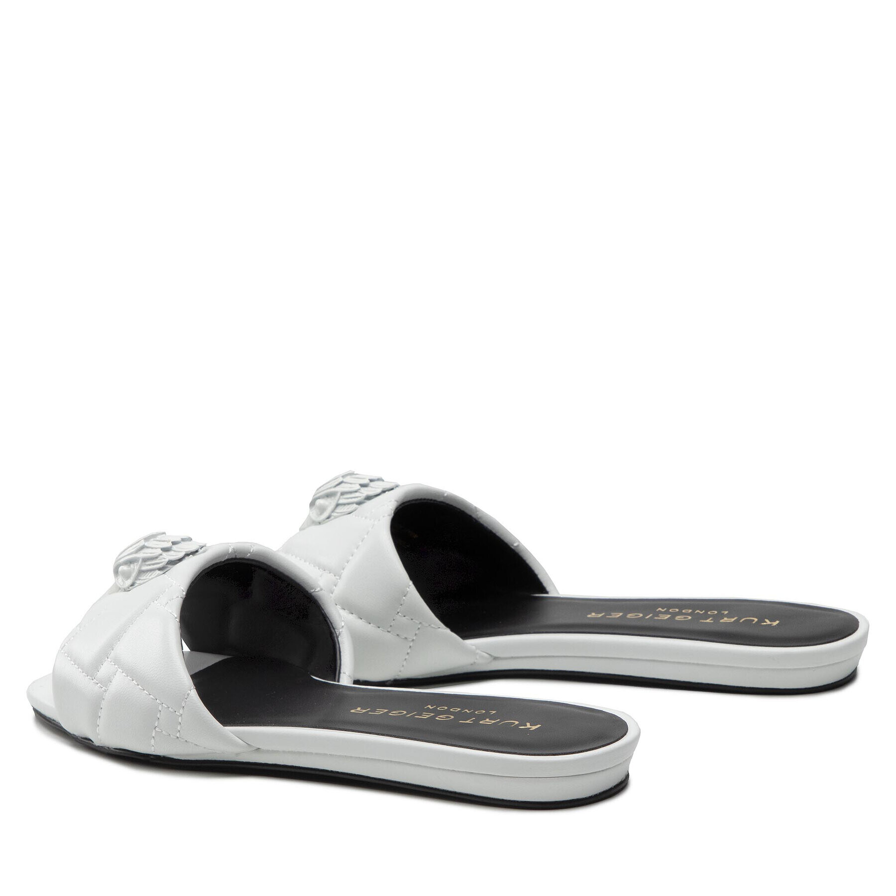 Kurt Geiger Чехли Kensington Flat Sandal 8496110109 Бял - Pepit.bg