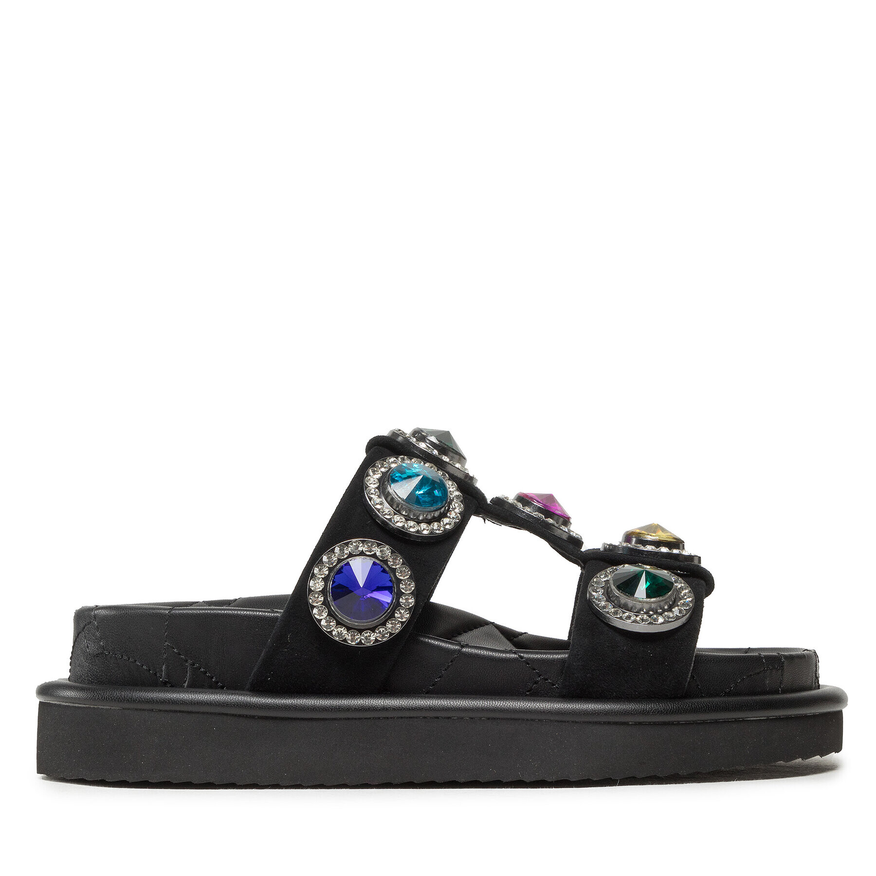 Kurt Geiger Чехли Orson Crystal Sandal 9107100209 Черен - Pepit.bg