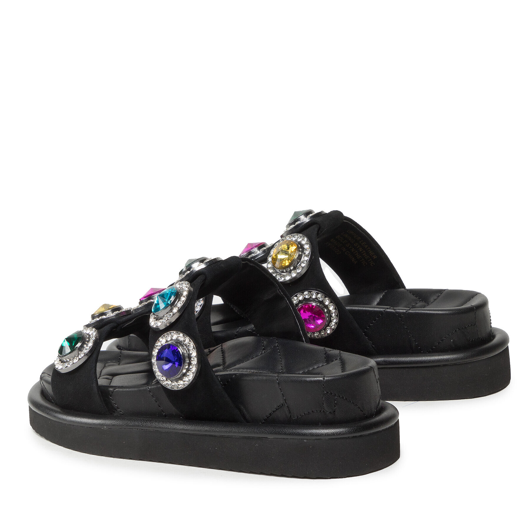 Kurt Geiger Чехли Orson Crystal Sandal 9107100209 Черен - Pepit.bg