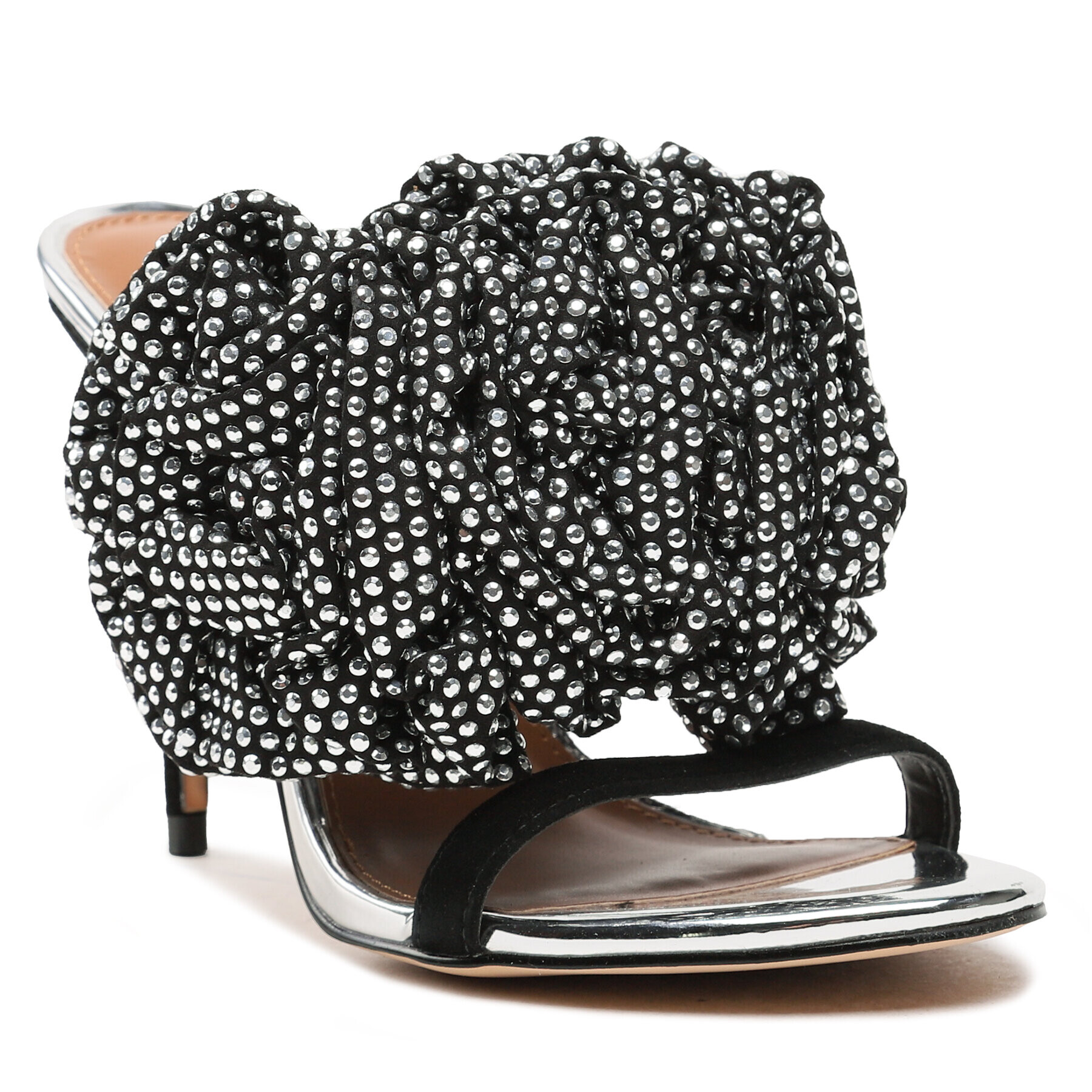 Kurt Geiger Чехли 225-Pierra Mule Bloom 9990867209 Сребрист - Pepit.bg