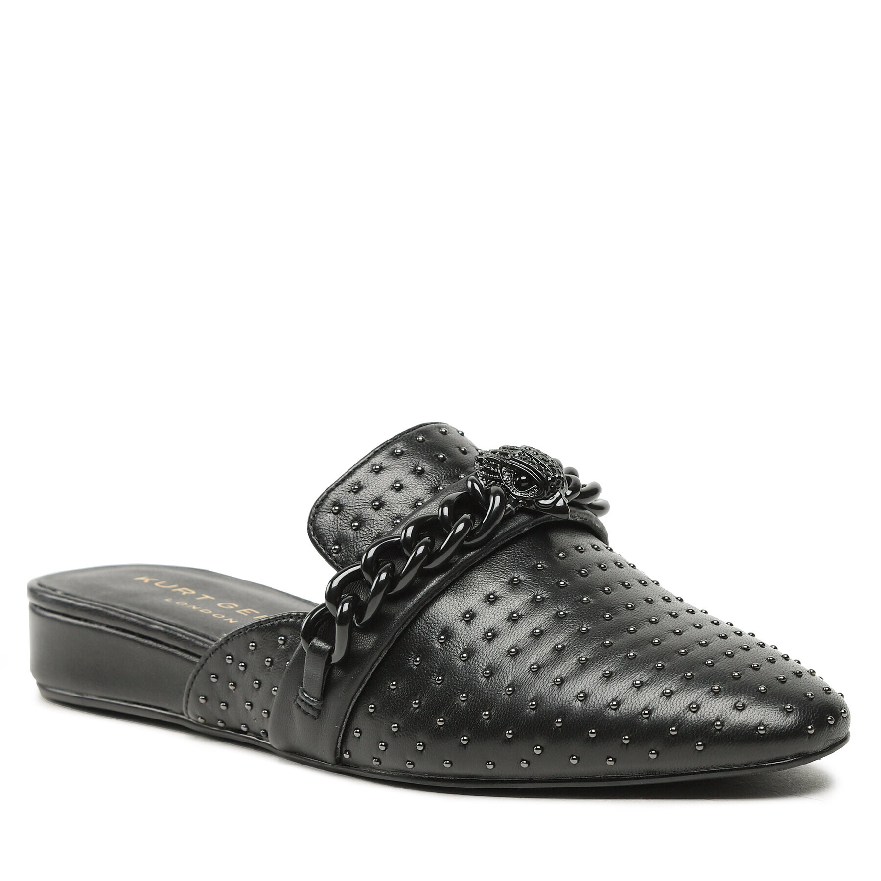 Kurt Geiger Чехли Chelsea Mule Drench 8488000109 Черен - Pepit.bg