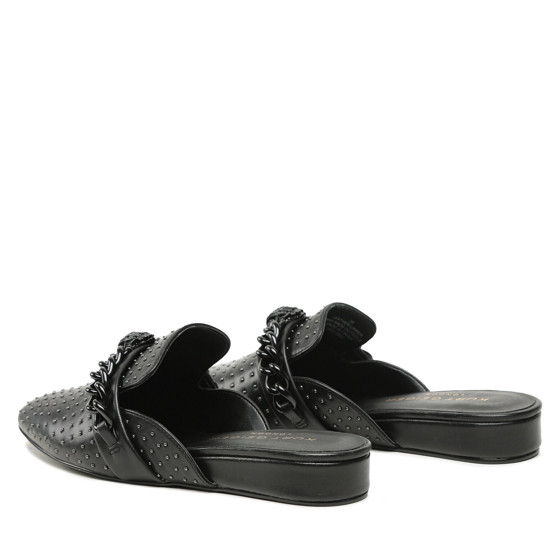 Kurt Geiger Чехли Chelsea Mule Drench 8488000109 Черен - Pepit.bg