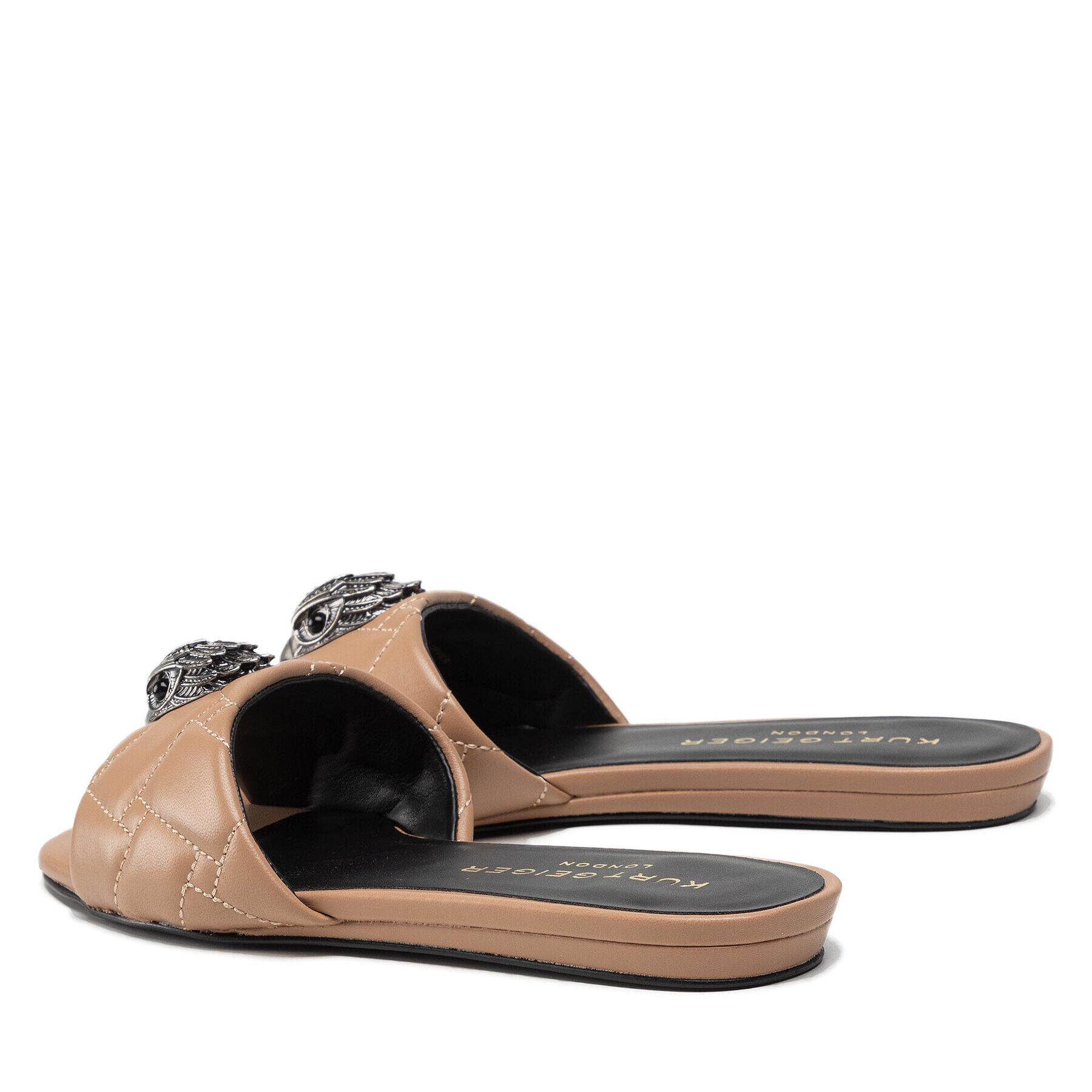 Kurt Geiger Чехли Kensington Flat Sandal 8496148109 Бял - Pepit.bg