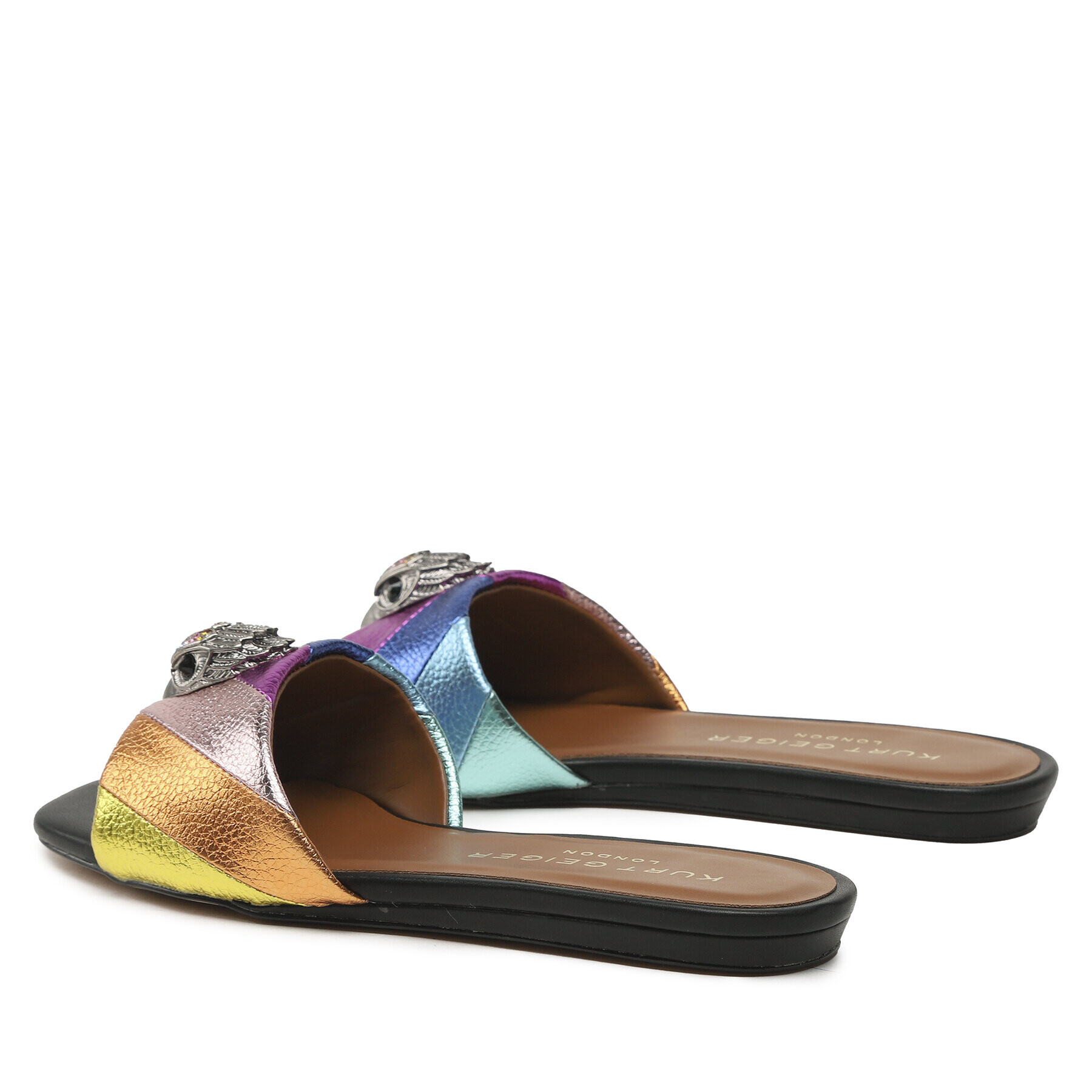 Kurt Geiger Чехли Kensington Flat Sandal 8496169109 Цветен - Pepit.bg