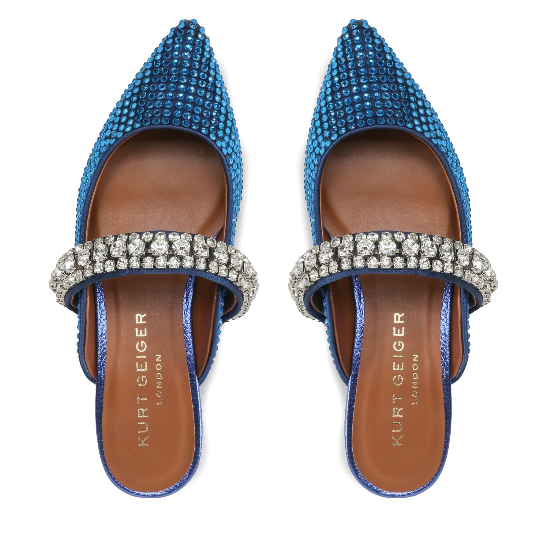 Kurt Geiger Чехли Princely Crystals 9563081609 Син - Pepit.bg