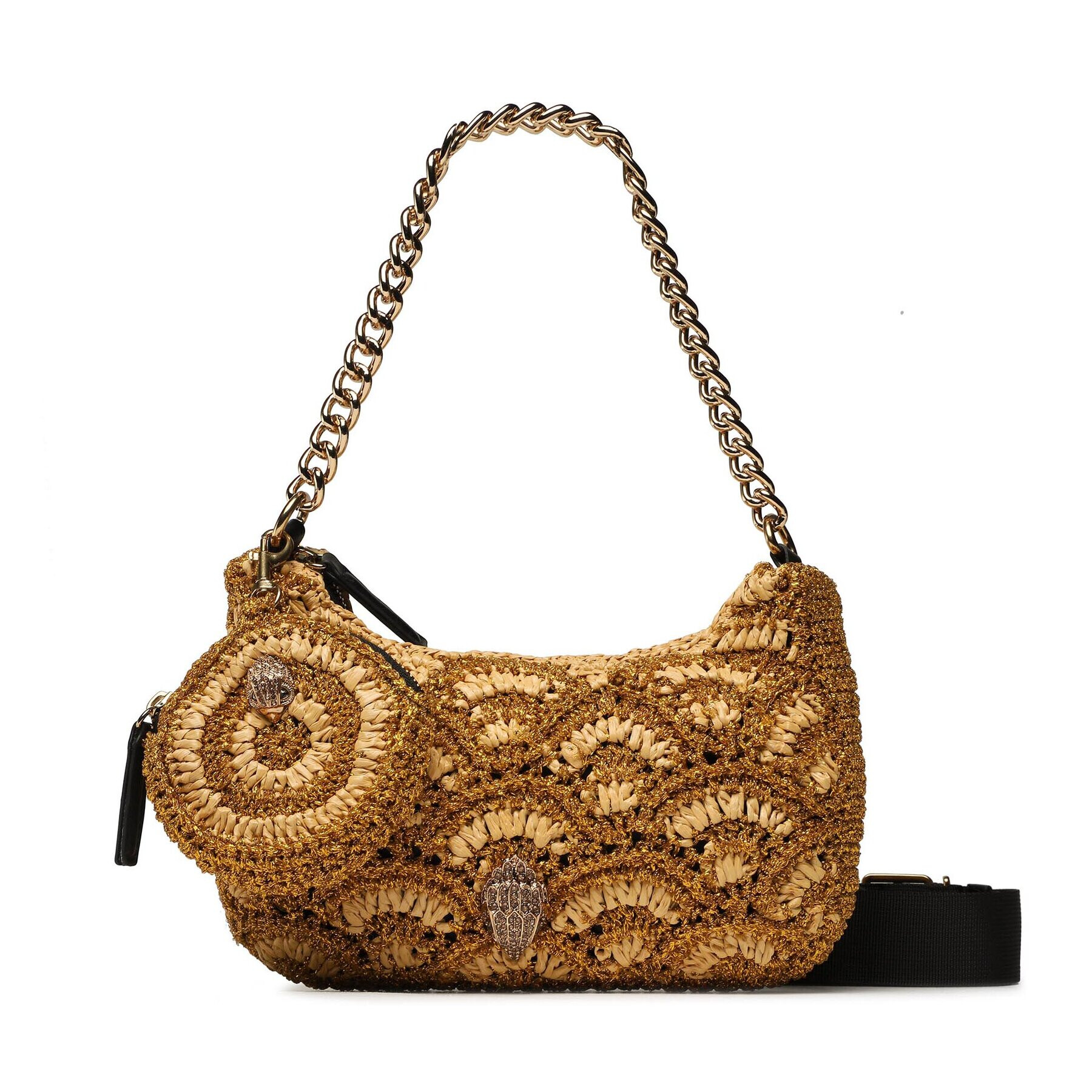 Kurt Geiger Дамска чанта Crochet Multi Crossbody 9793961999 Кафяв - Pepit.bg