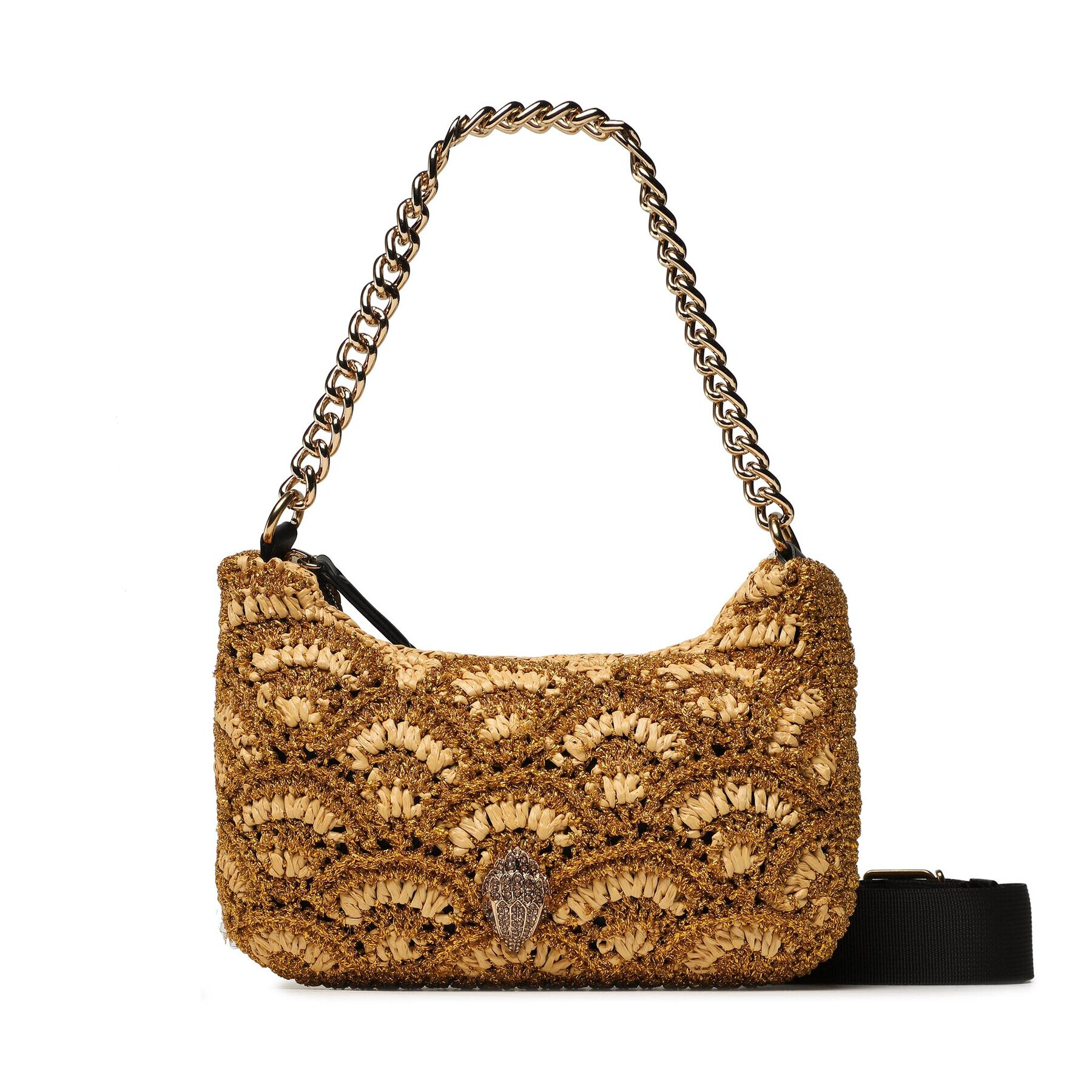 Kurt Geiger Дамска чанта Crochet Multi Crossbody 9793961999 Кафяв - Pepit.bg