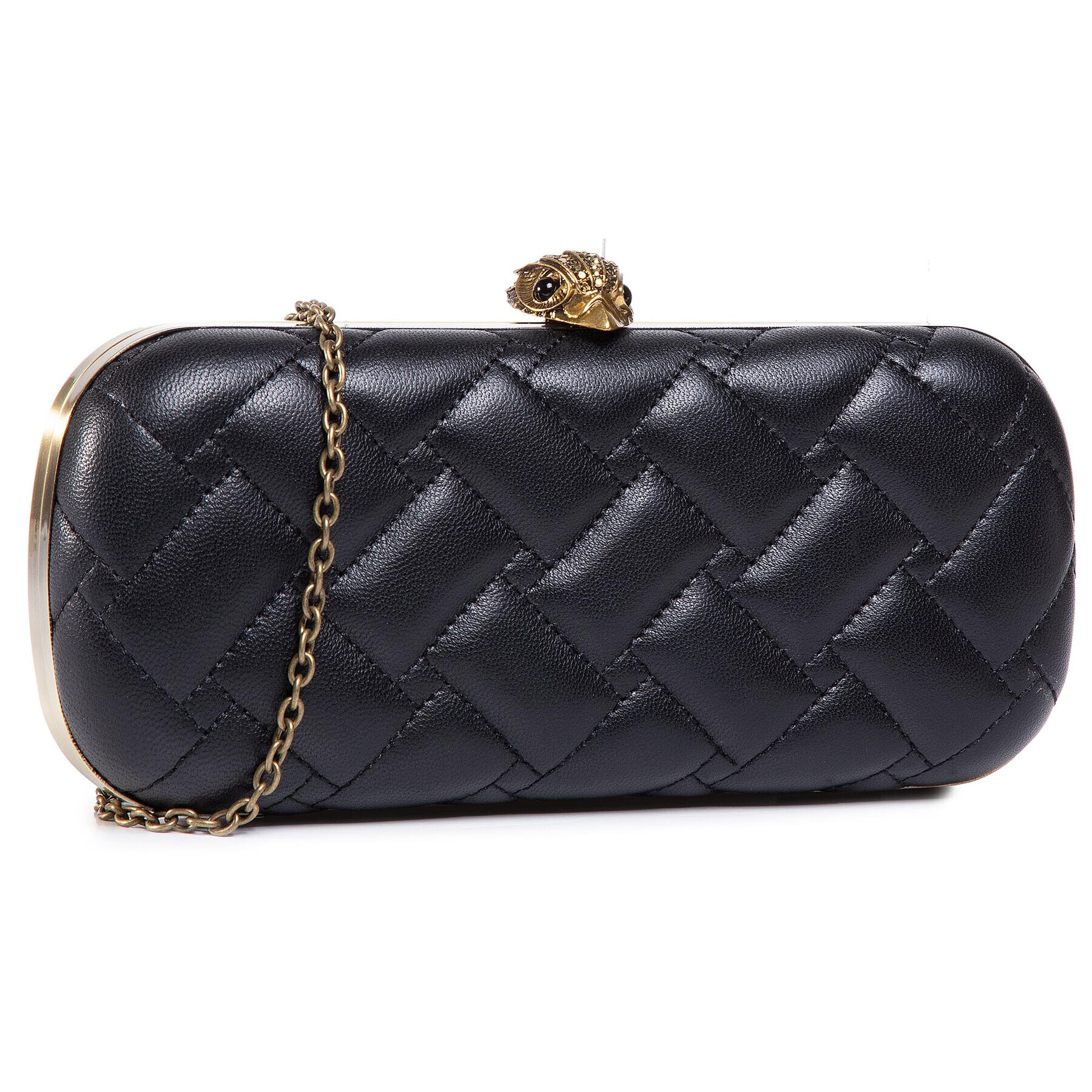 Kurt Geiger Дамска чанта Kensington Oval Cluth 5372500109 Черен - Pepit.bg
