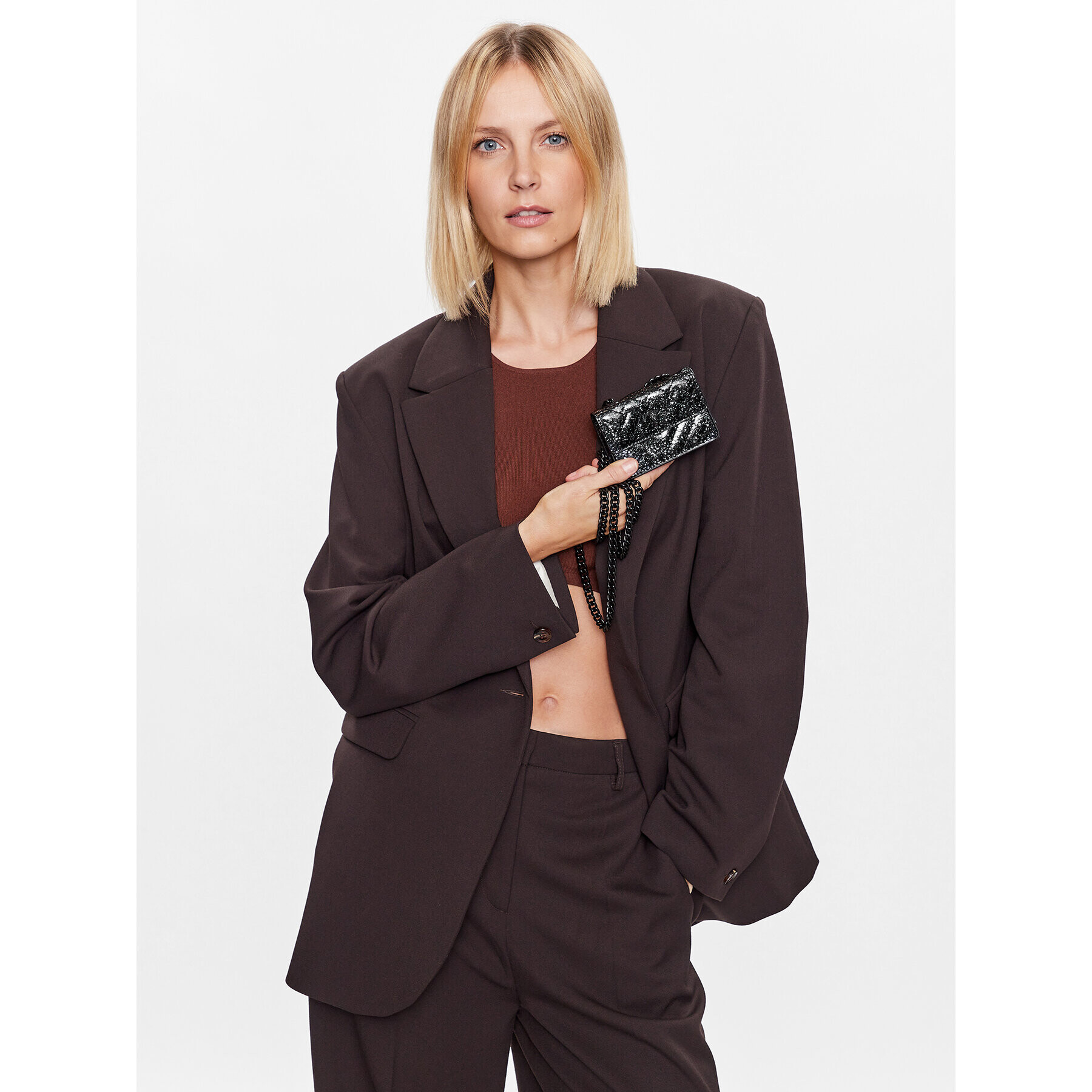 Kurt Geiger Дамска чанта Micro Kensington 4574509999 Черен - Pepit.bg