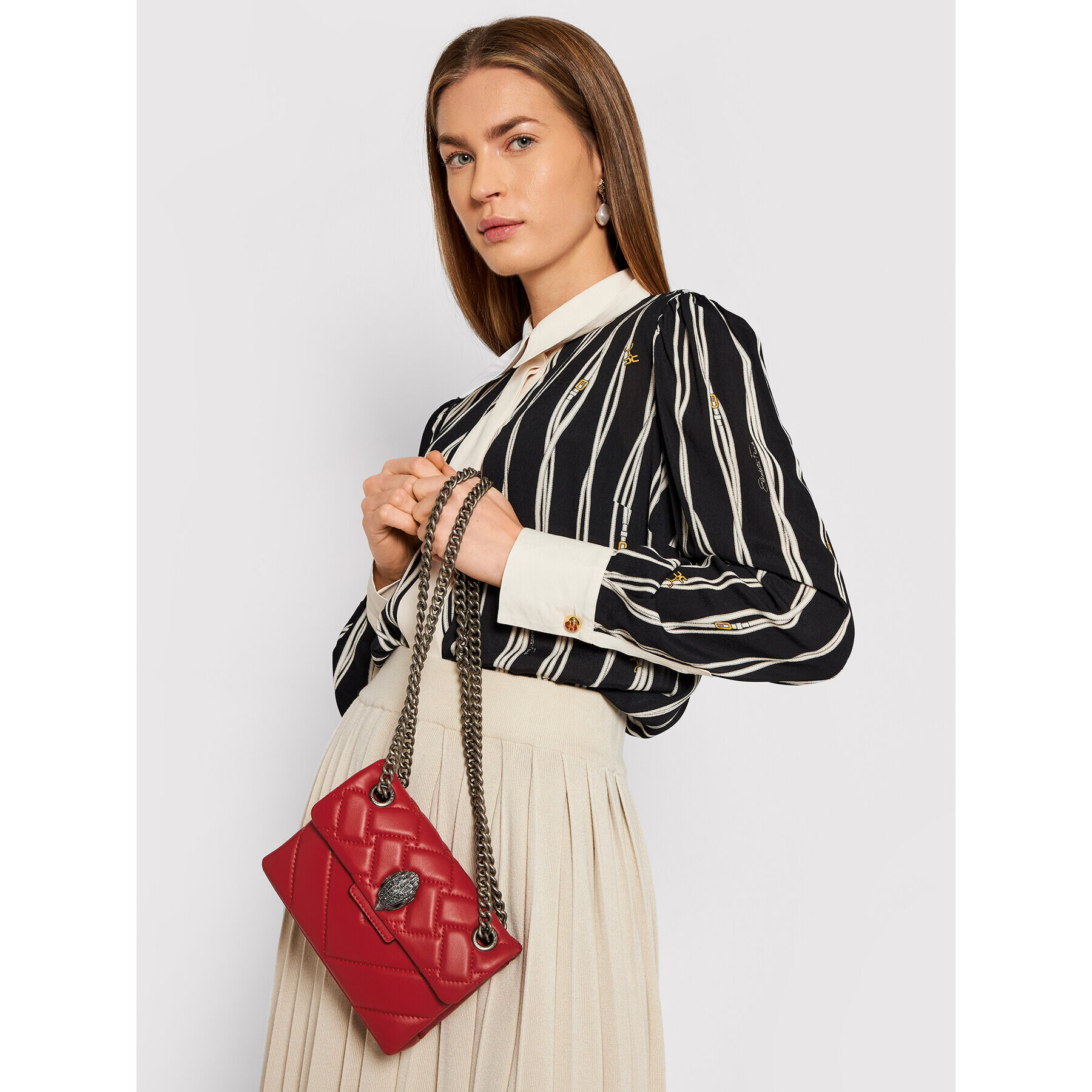 Kurt Geiger Дамска чанта Mini Kenstington 1470850109 Червен - Pepit.bg