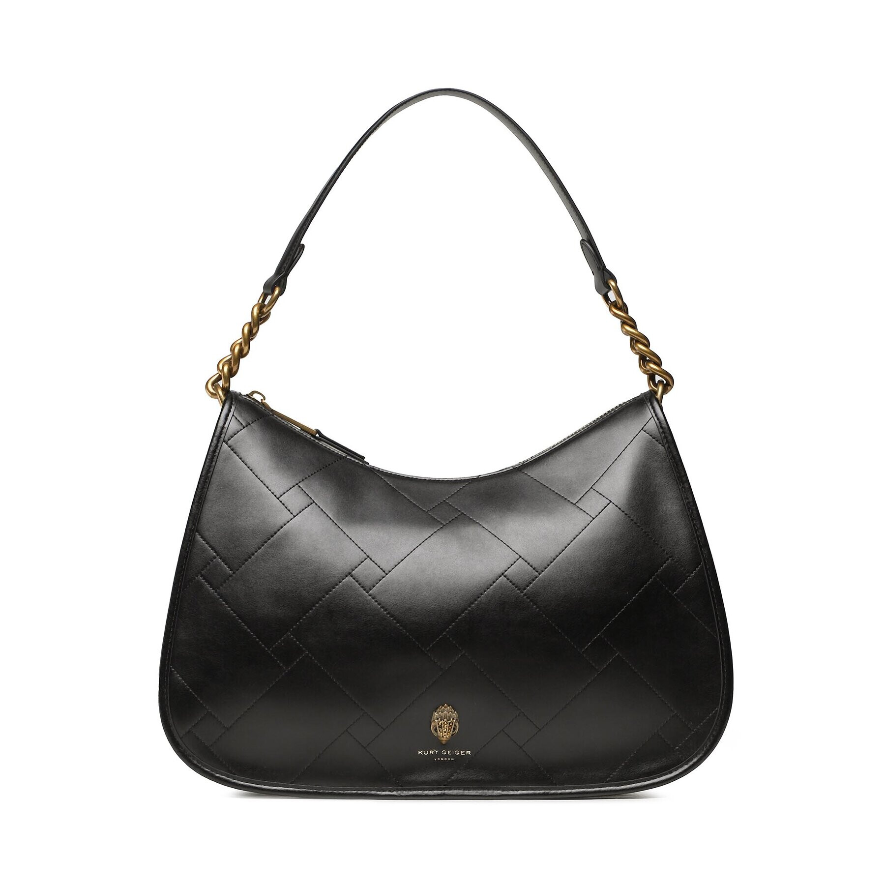 Kurt Geiger Дамска чанта Sloane Large Hobo 9085900109 Черен - Pepit.bg