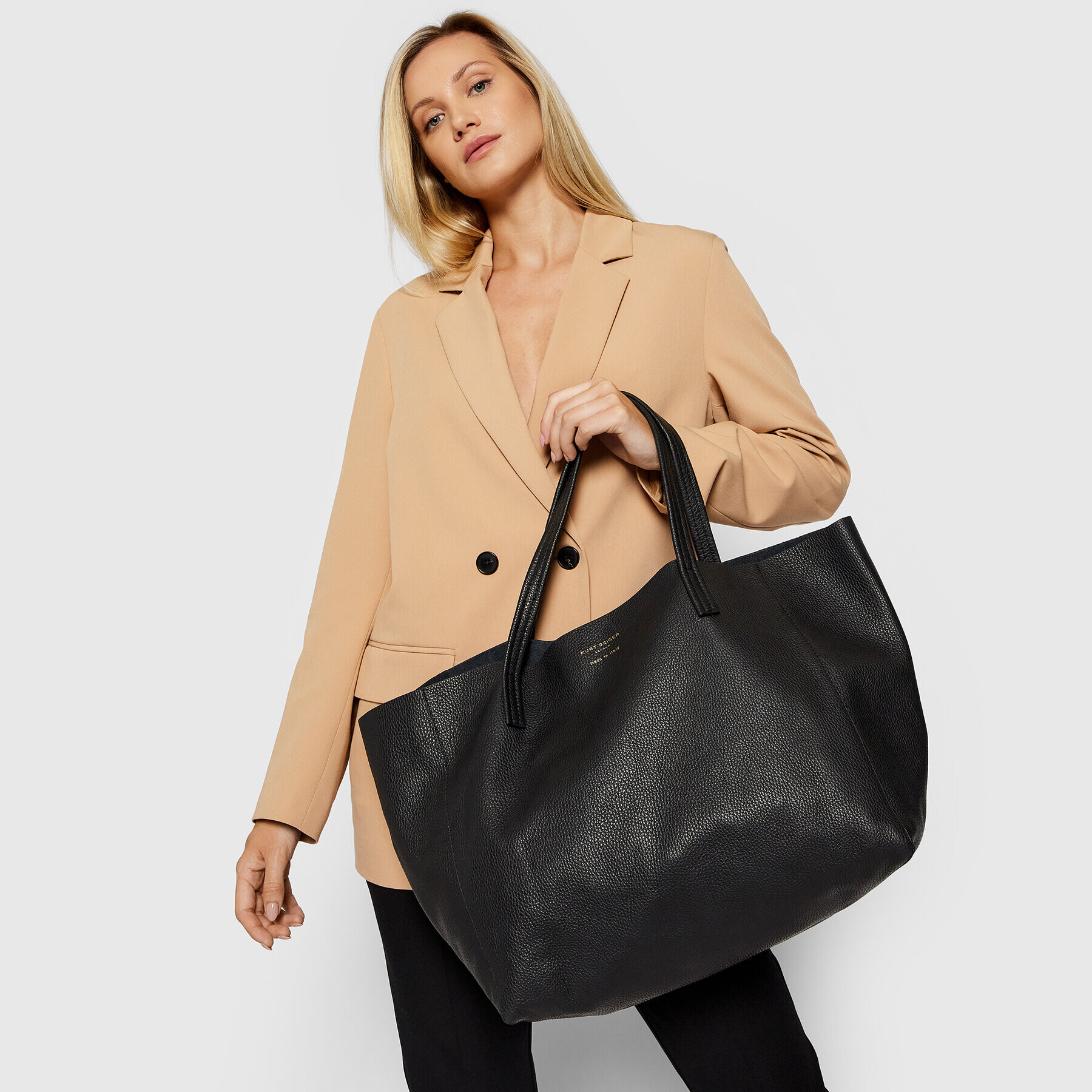 Kurt Geiger Дамска чанта Violet Horizontal Tote 583100109 Черен - Pepit.bg