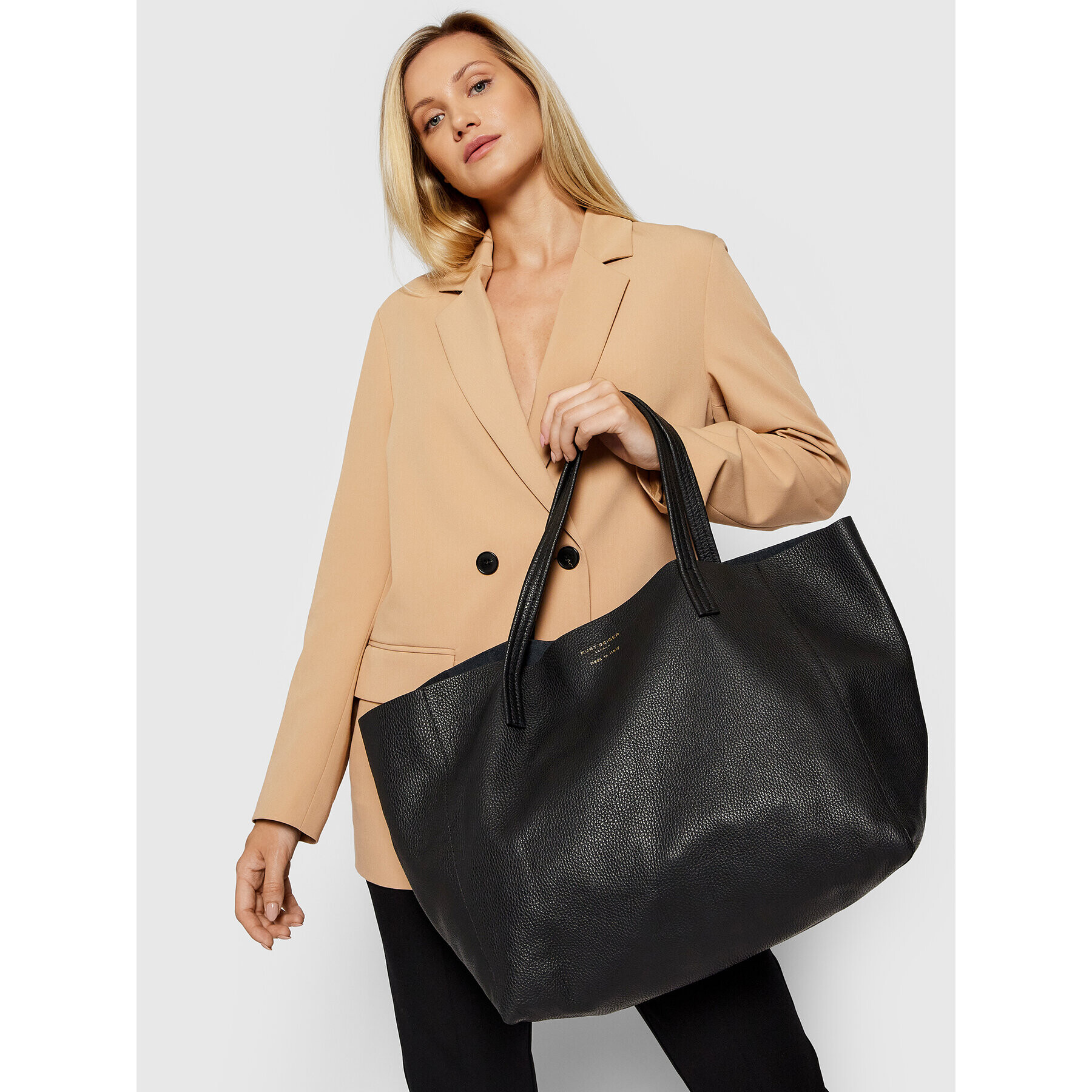 Kurt Geiger Дамска чанта Violet Horizontal Tote 583100109 Черен - Pepit.bg