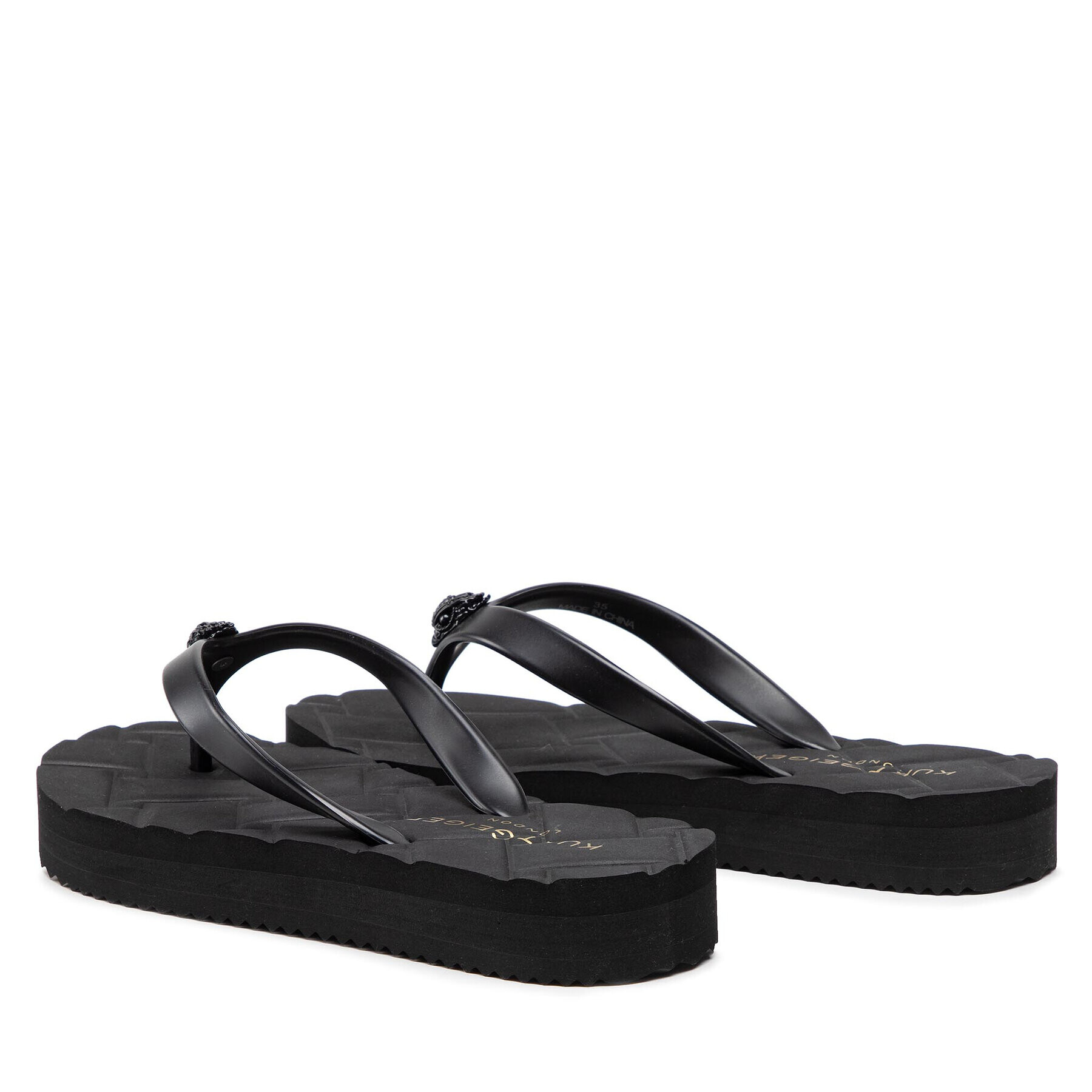 Kurt Geiger Джапанки Kensington Q Flip Flop 8915300979 Черен - Pepit.bg