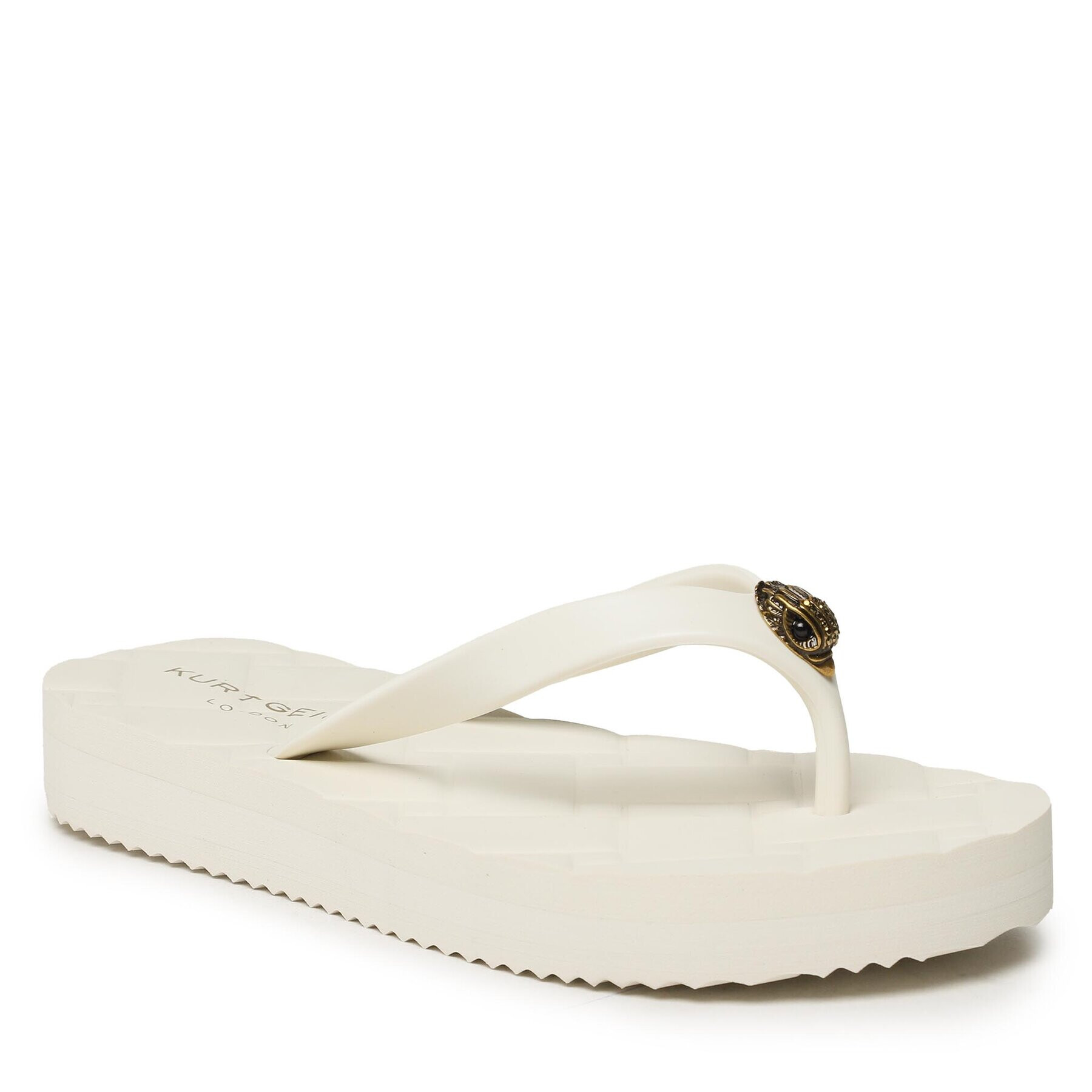 Kurt Geiger Джапанки Kensington Q Flip Flop 8915341979 Екрю - Pepit.bg