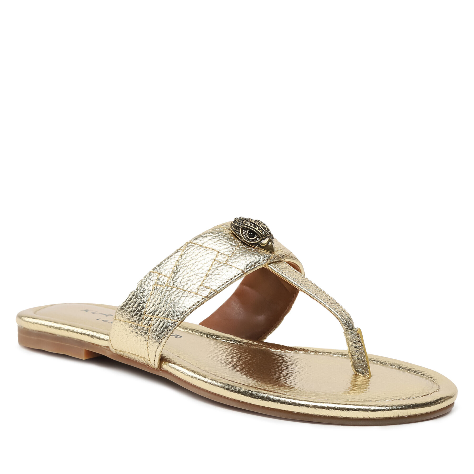 Kurt Geiger Джапанки Kensington T-Bar Sandal 8651461109 Златист - Pepit.bg