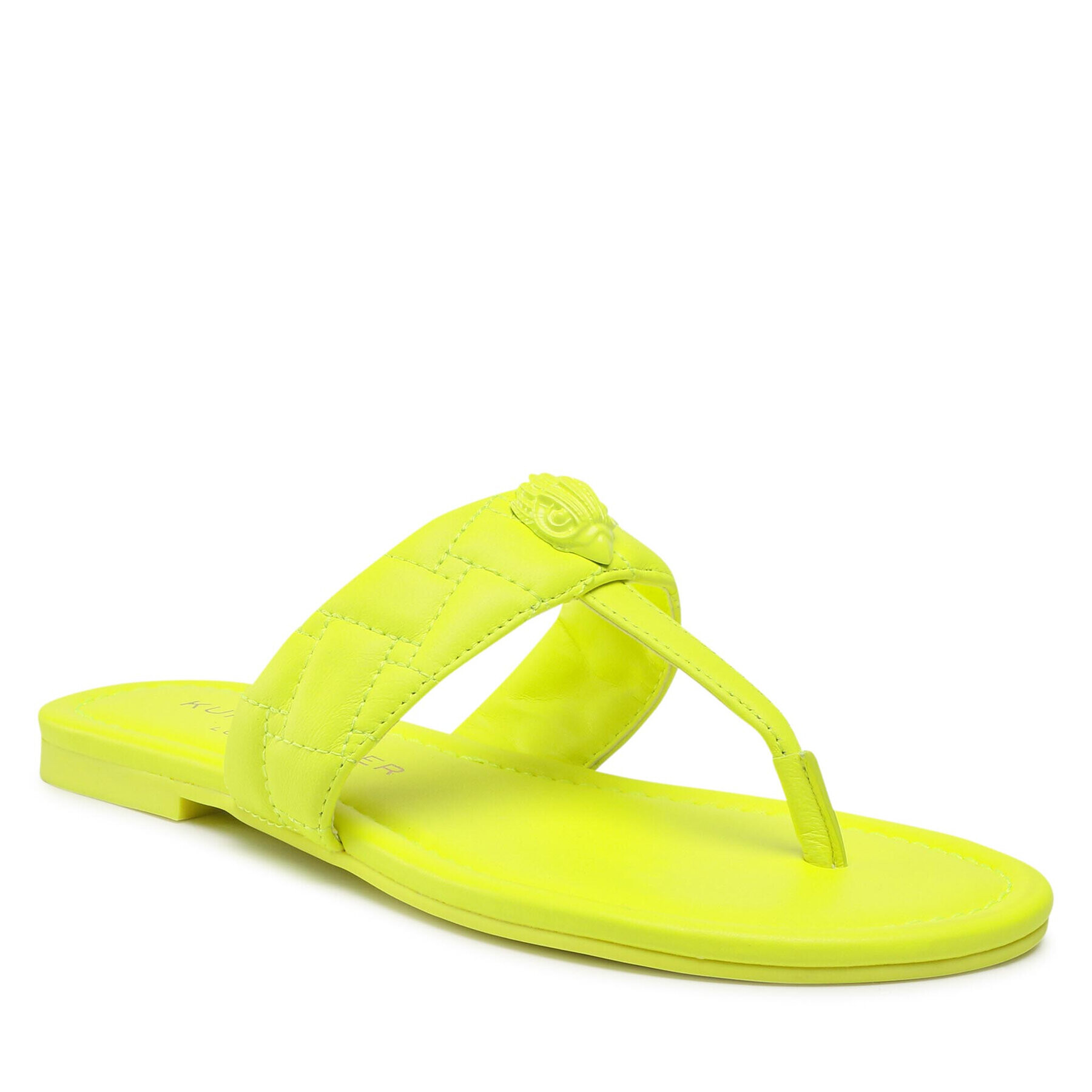 Kurt Geiger Джапанки Kensington T-Bar Sandal 8651493109 Зелен - Pepit.bg