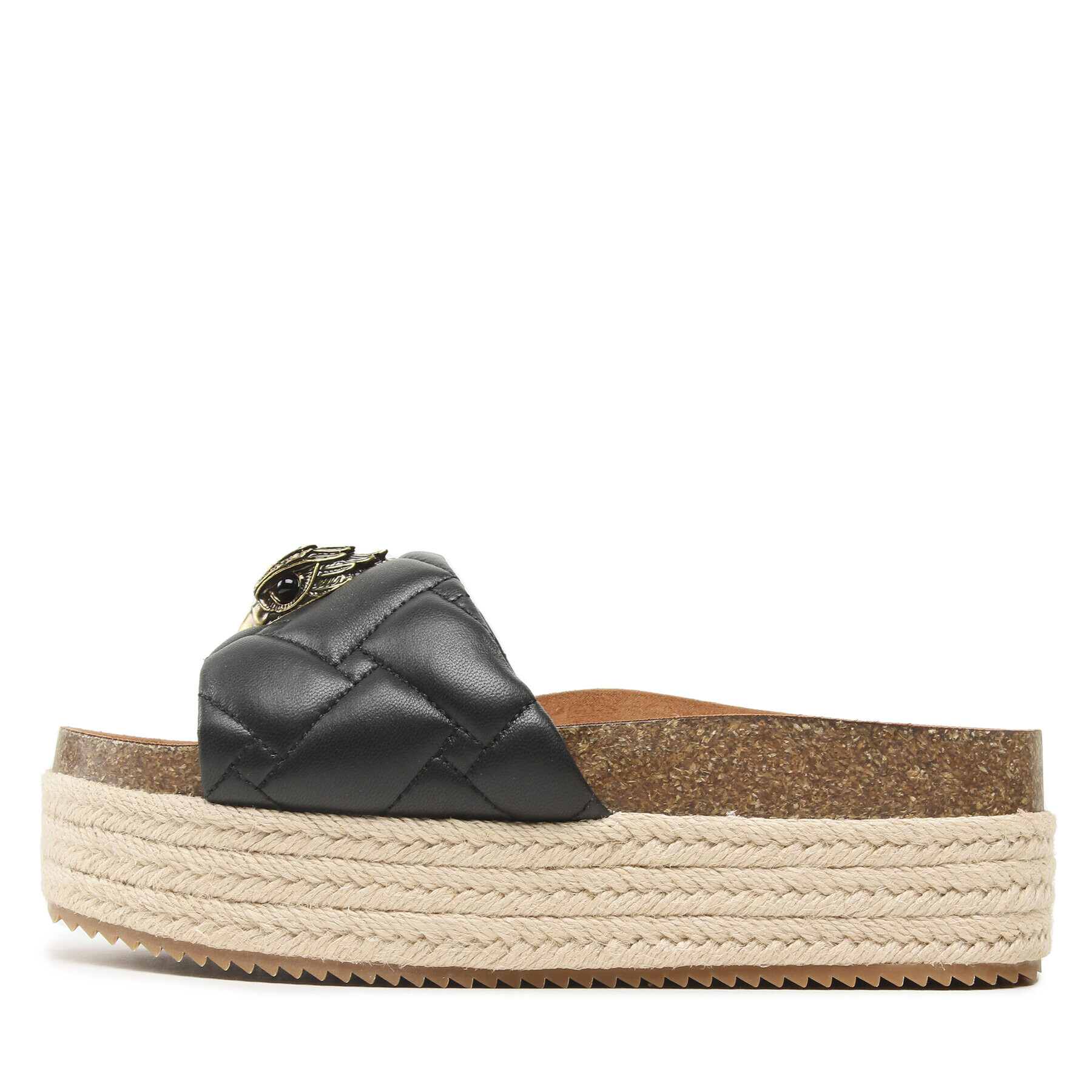 Kurt Geiger Еспадрили Kensington Flatform 9789400109 Черен - Pepit.bg