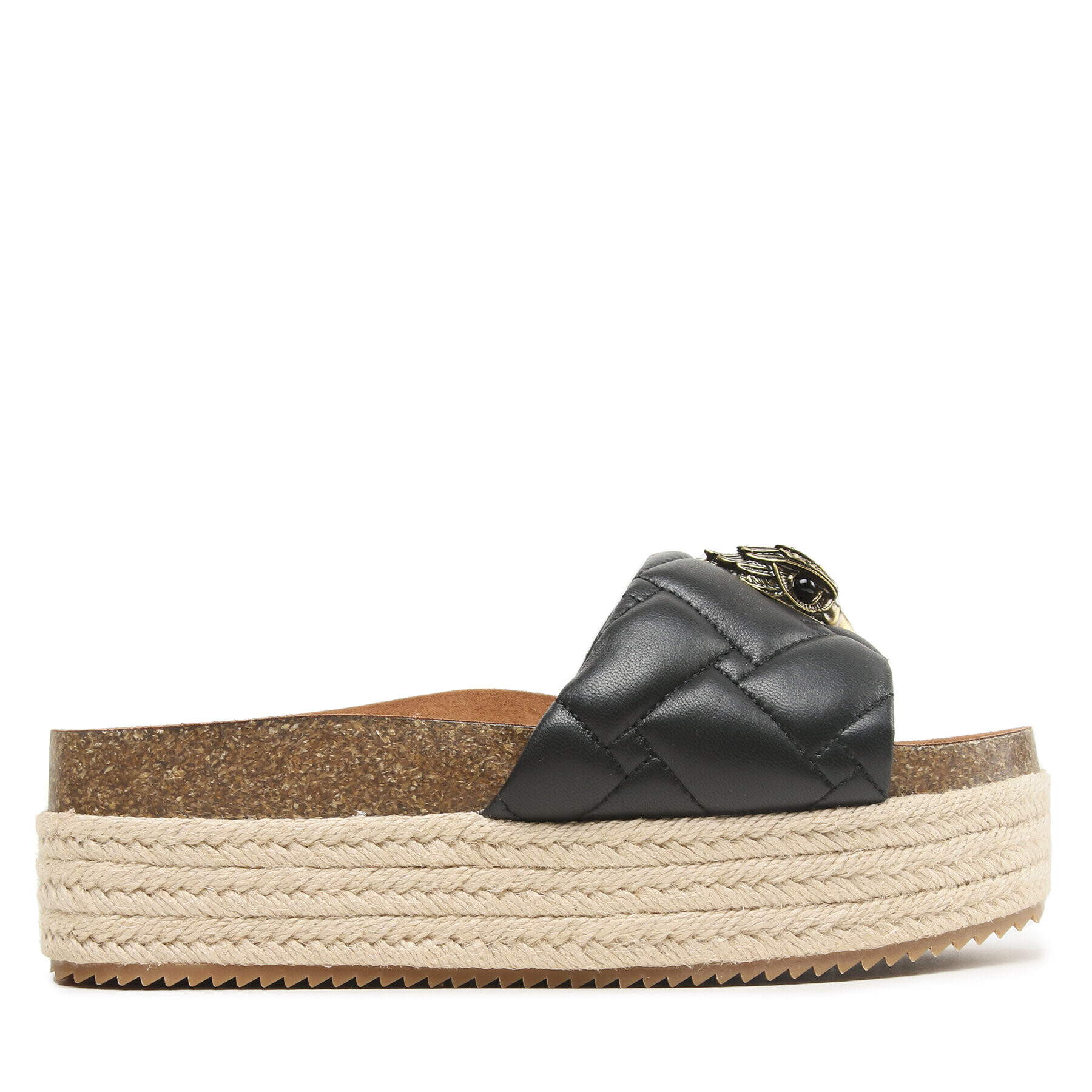 Kurt Geiger Еспадрили Kensington Flatform 9789400109 Черен - Pepit.bg