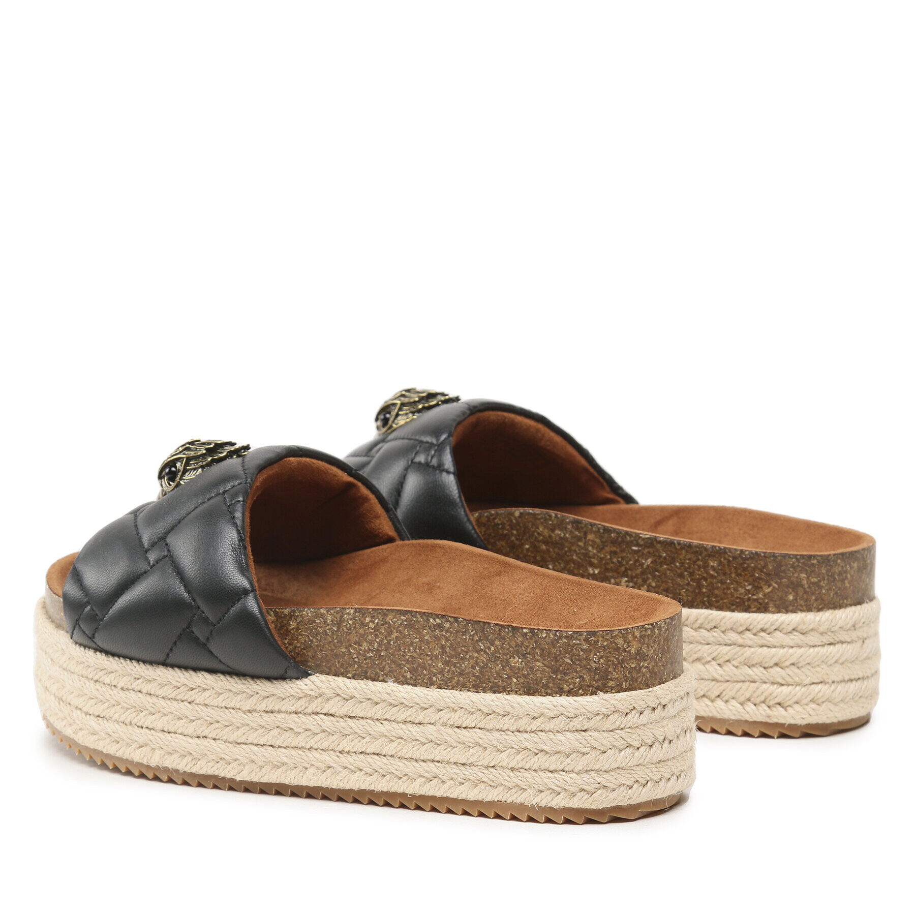 Kurt Geiger Еспадрили Kensington Flatform 9789400109 Черен - Pepit.bg