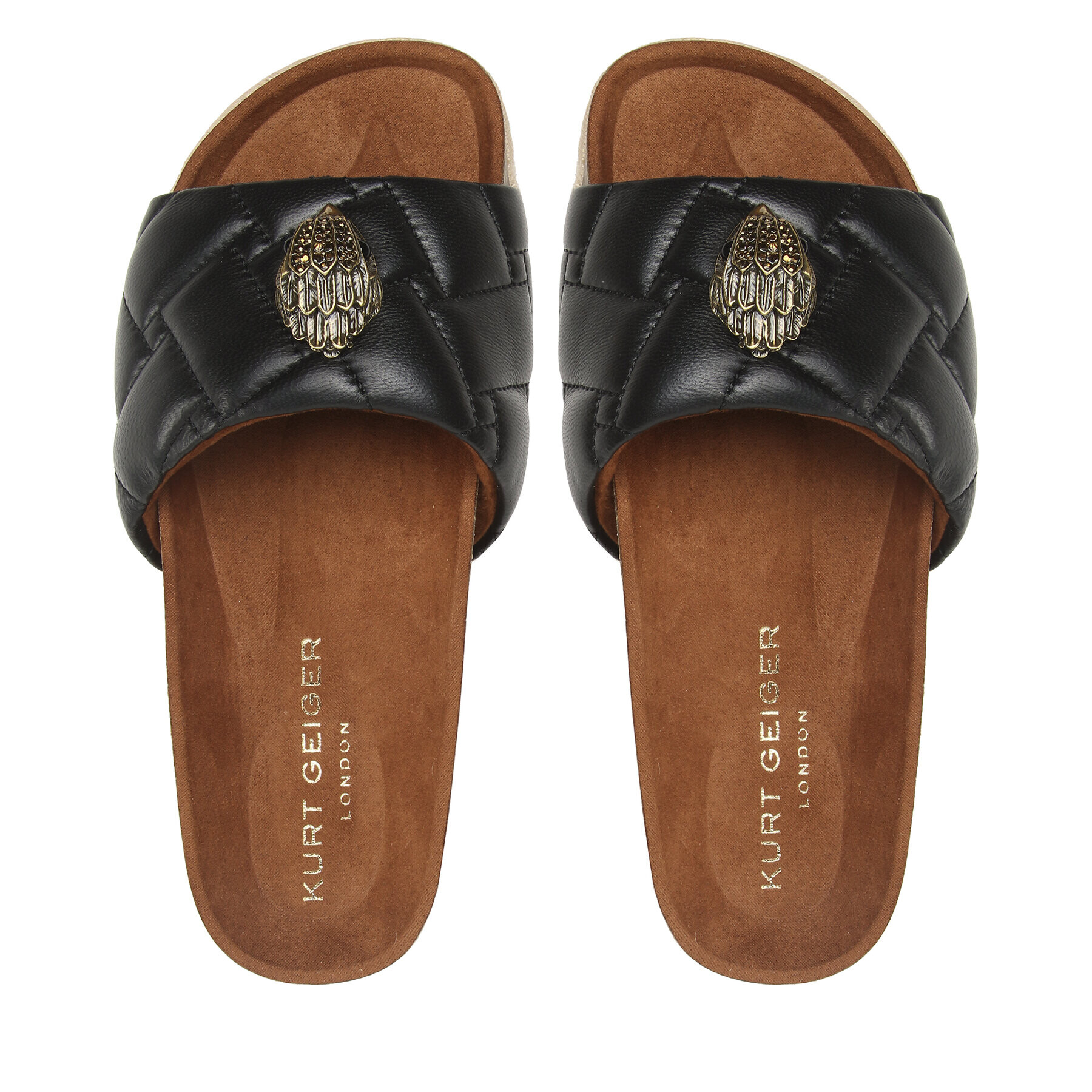 Kurt Geiger Еспадрили Kensington Flatform 9789400109 Черен - Pepit.bg