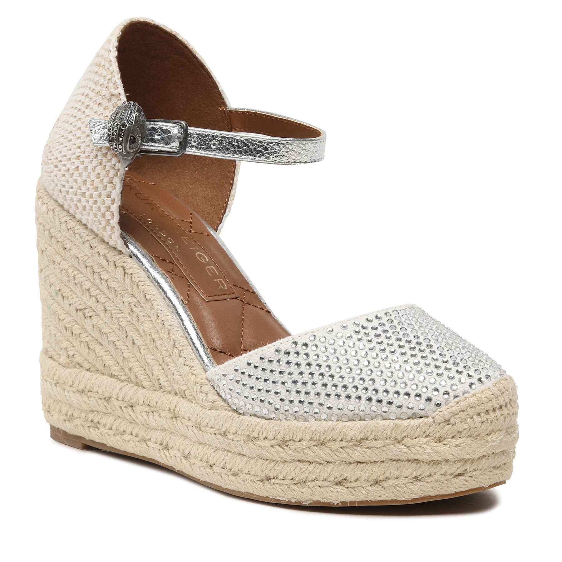 Kurt Geiger Еспадрили Mandy Espadrille Wedge 9798910609 Бял - Pepit.bg