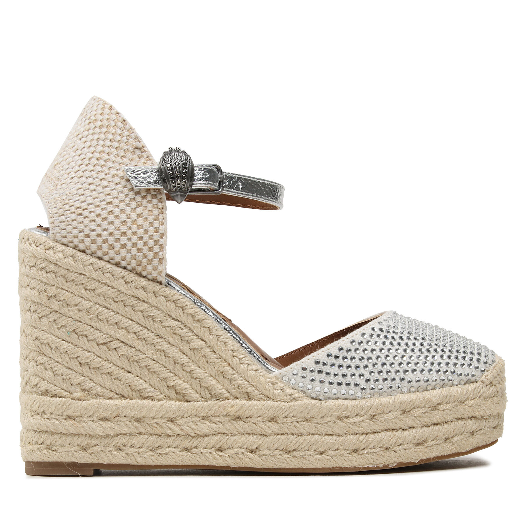 Kurt Geiger Еспадрили Mandy Espadrille Wedge 9798910609 Бял - Pepit.bg