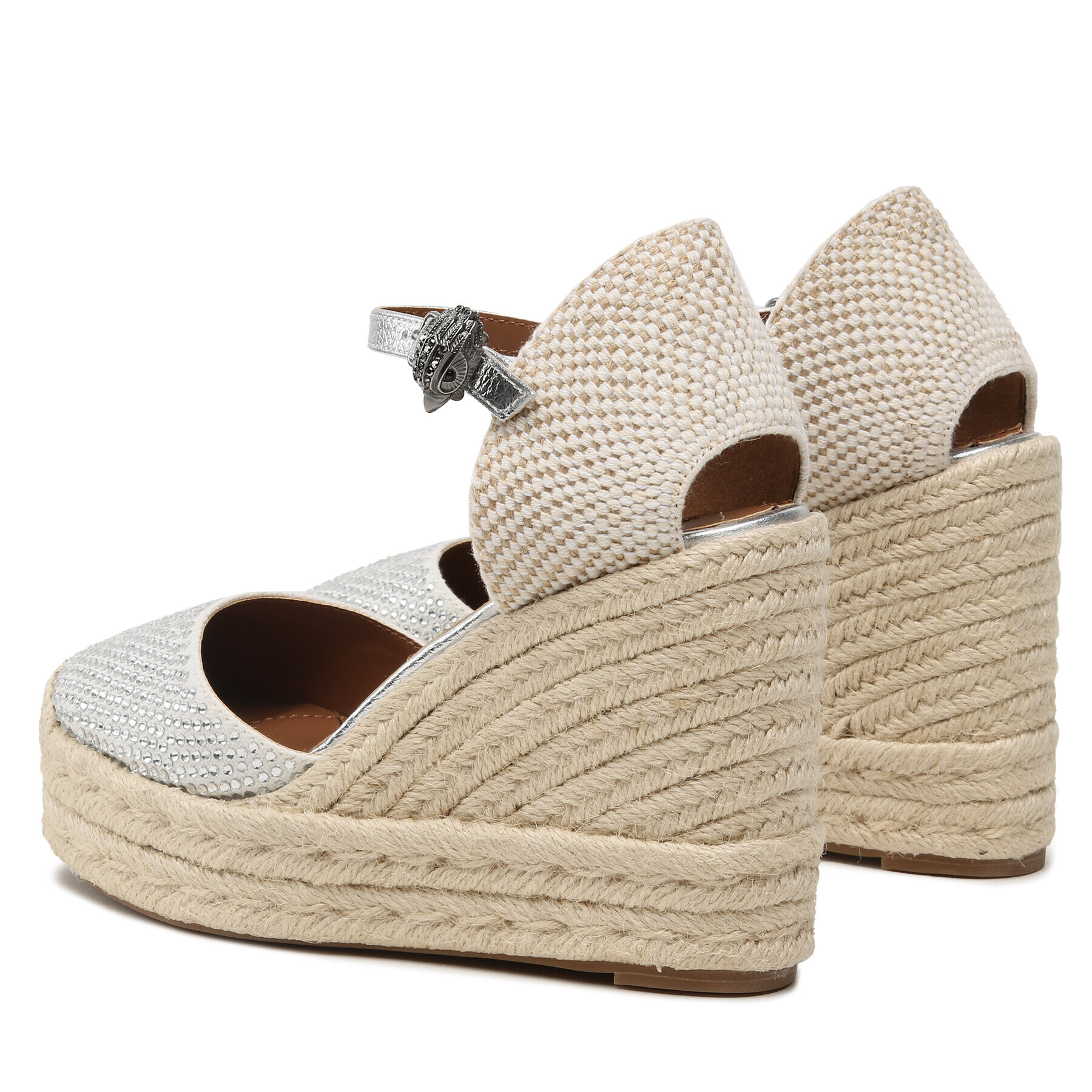 Kurt Geiger Еспадрили Mandy Espadrille Wedge 9798910609 Бял - Pepit.bg