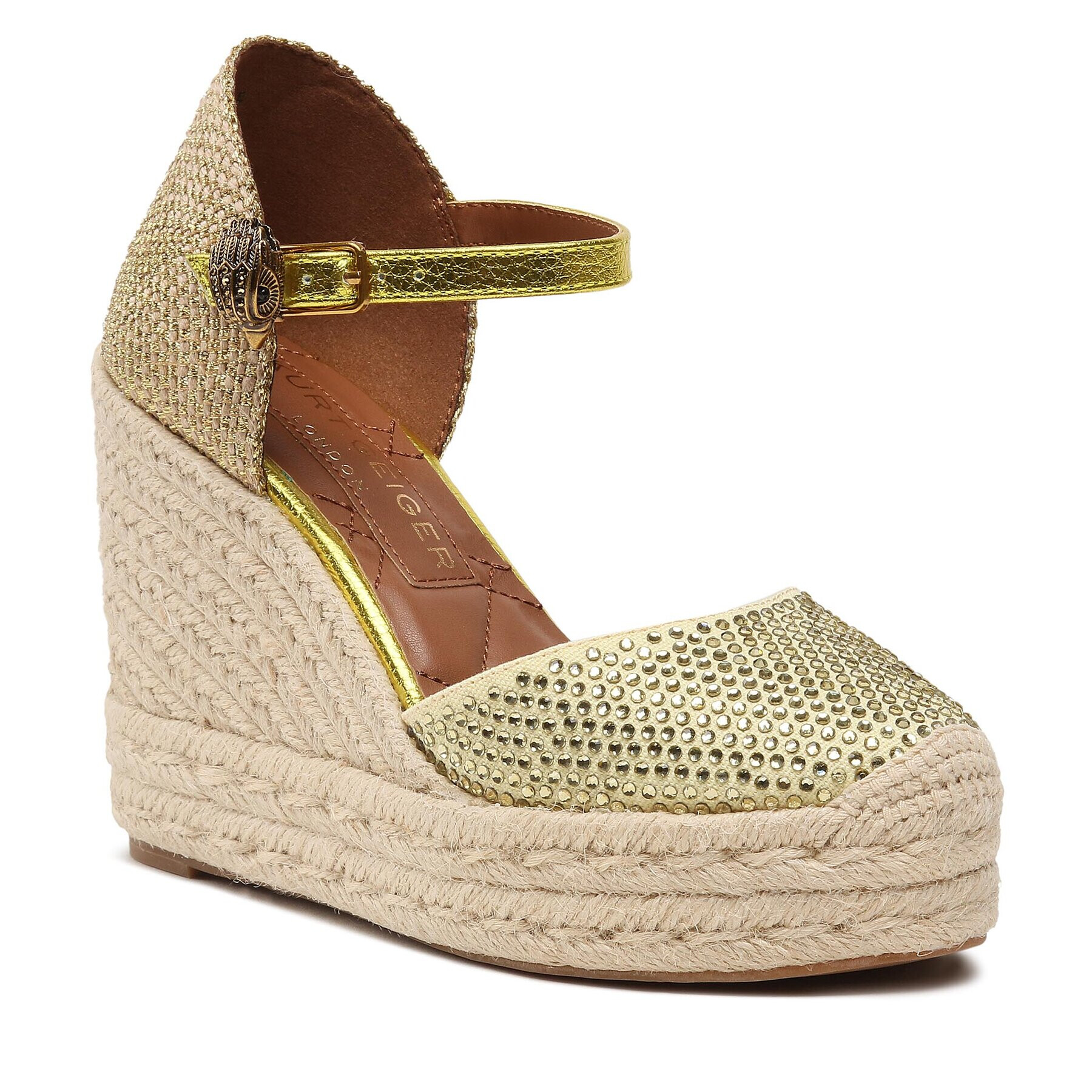 Kurt Geiger Еспадрили Mandy Espadrille Wedge 9798993609 Жълт - Pepit.bg